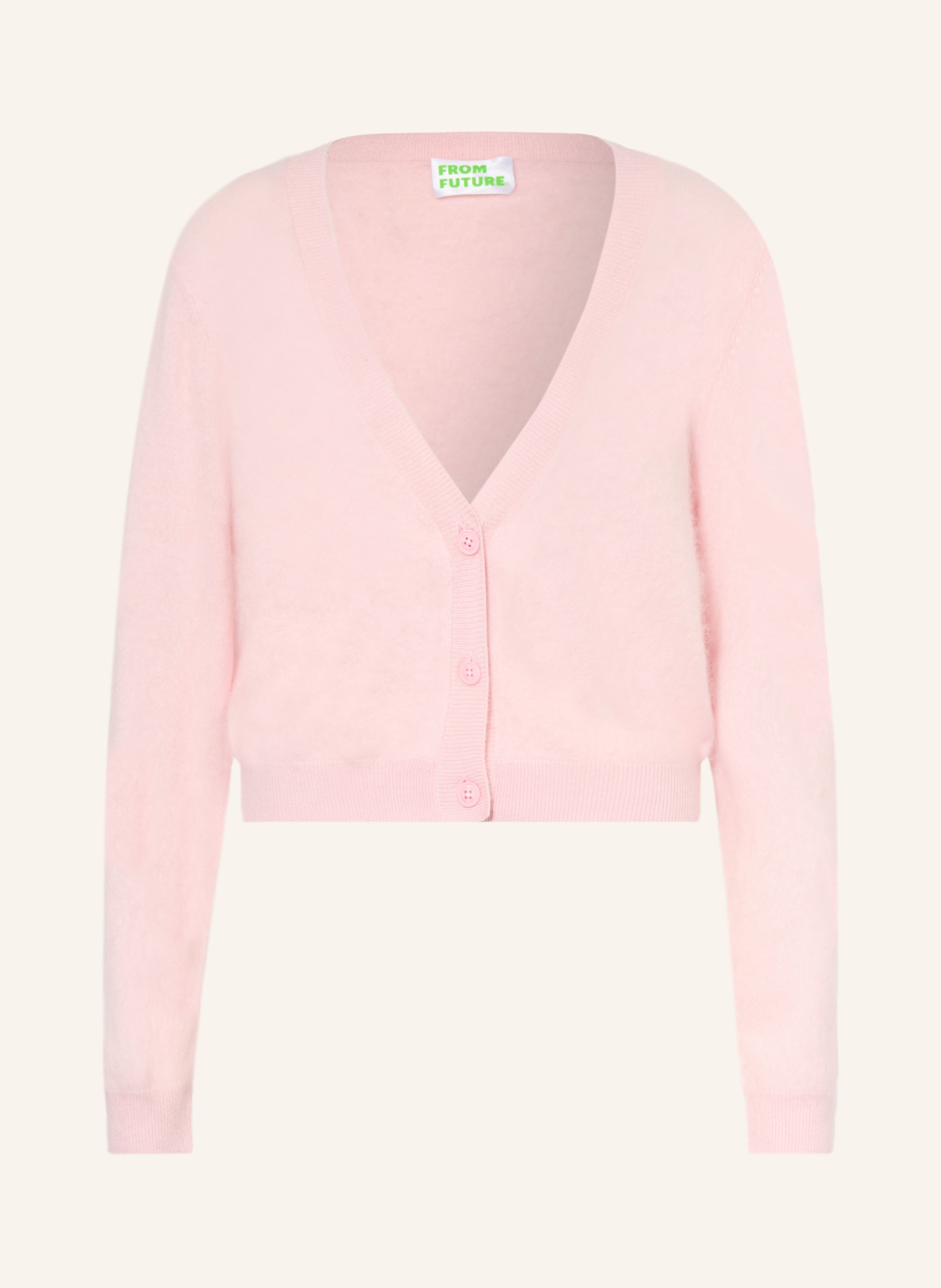 From Future Strickjacke Aus Cashmere rosa