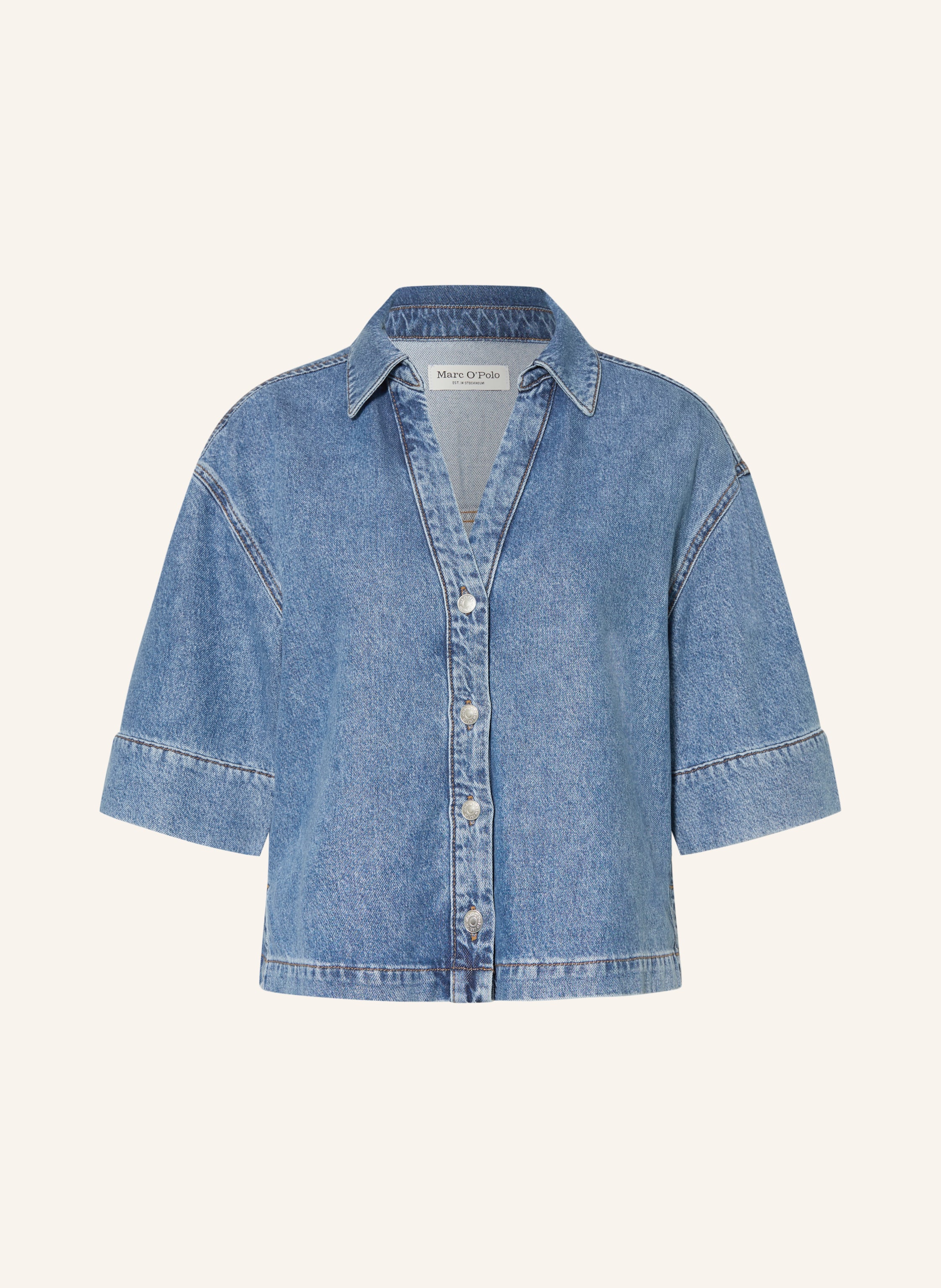 Marc O'polo Jeansbluse blau