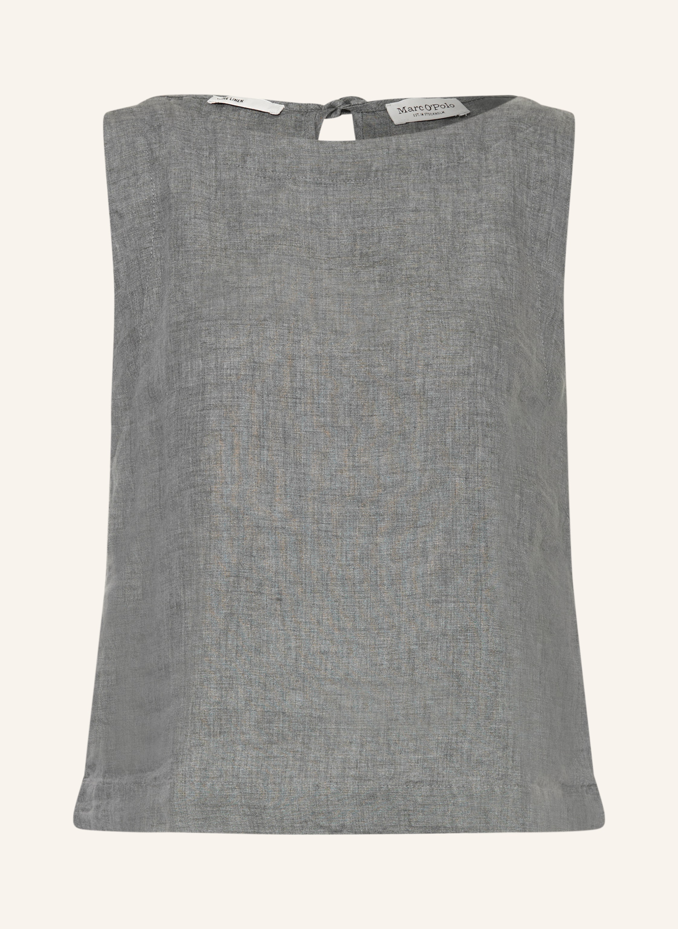 Marc O'polo Blusentop Aus Leinen grau
