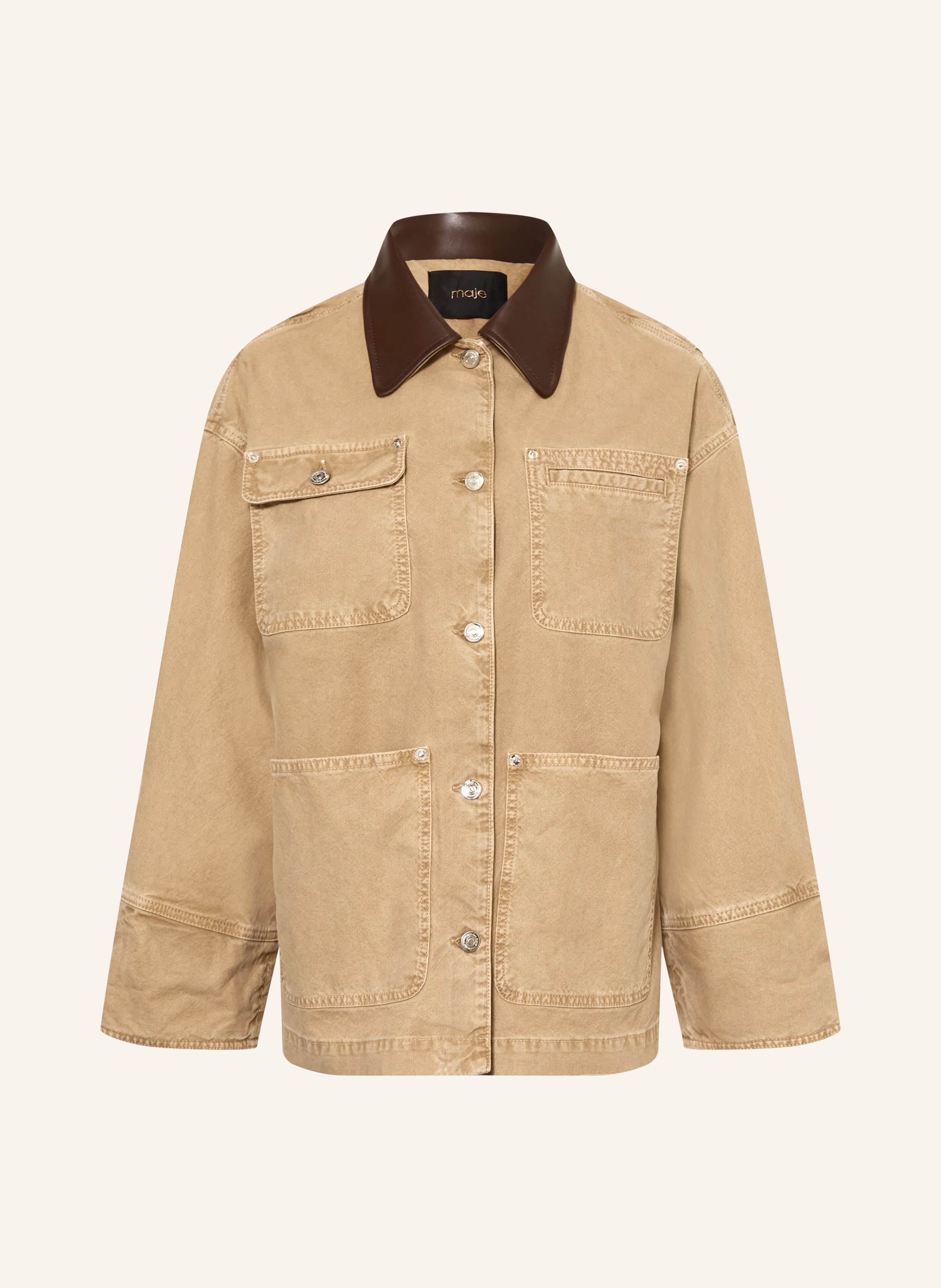 Maje Jeansjacke beige