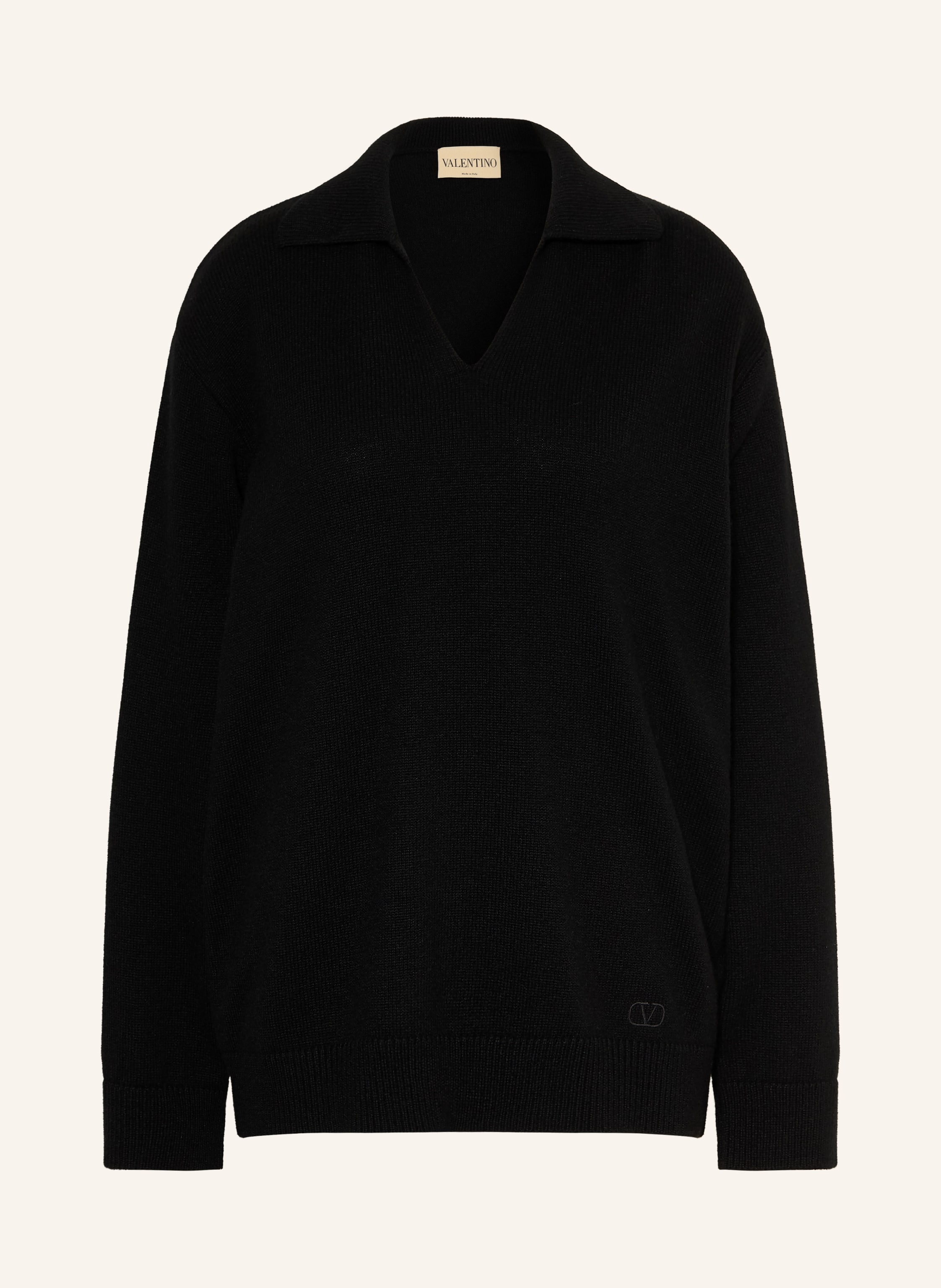 VALENTINO Cashmere Sweater SOLID in black