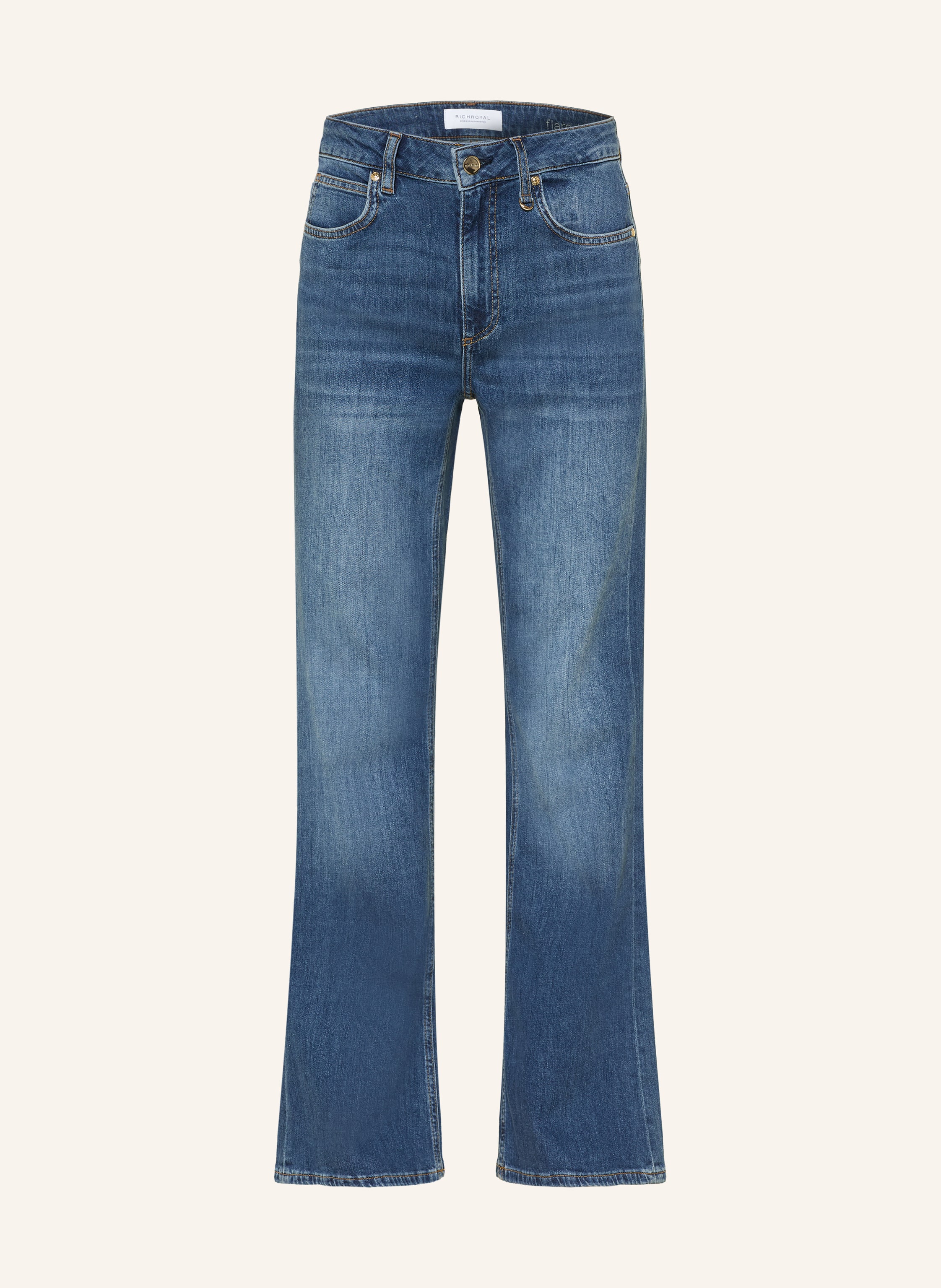 Rich & Royal Flared Jeans blau