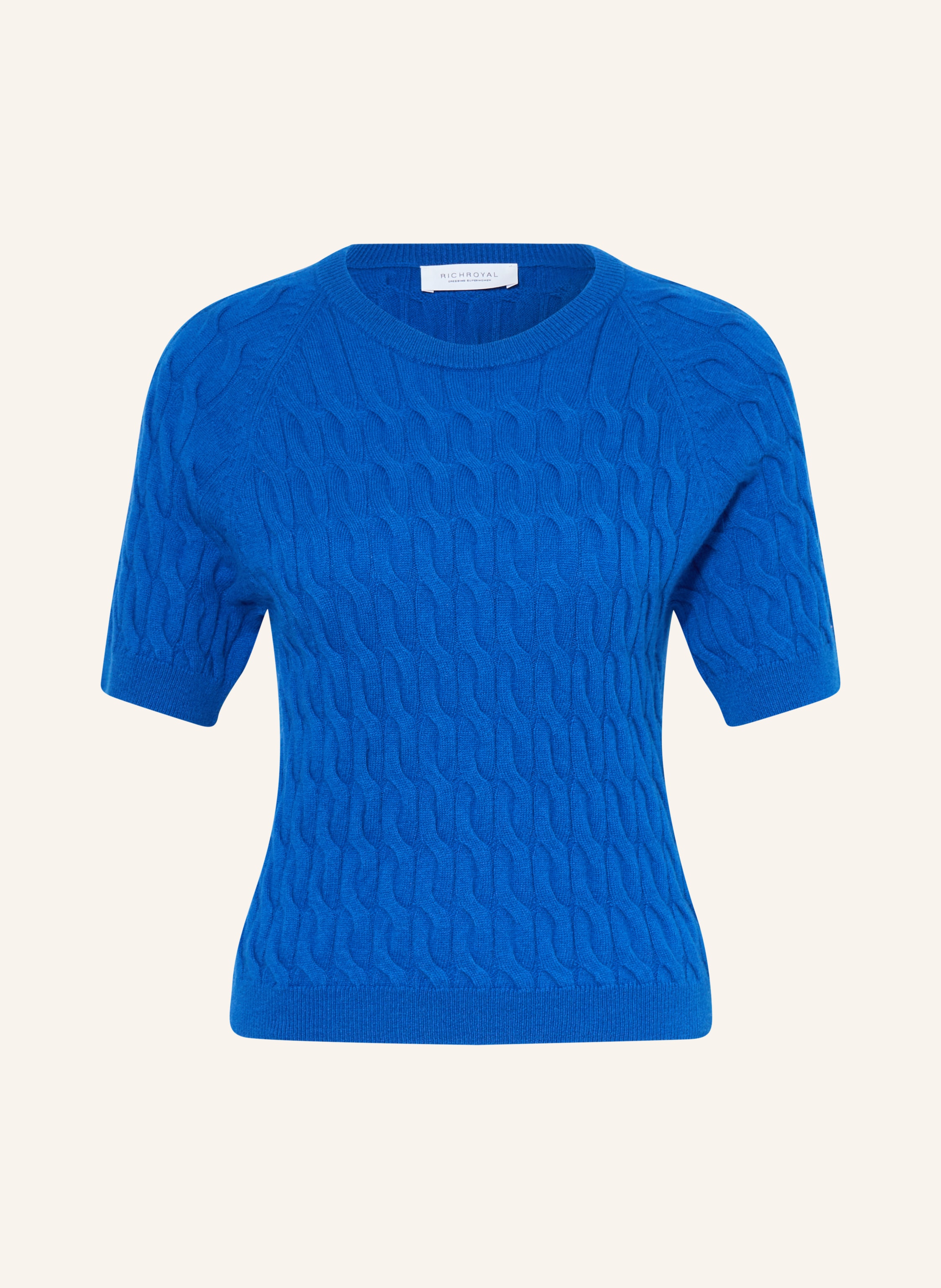 Rich & Royal Strickshirt Mit Merinowolle Und Cashmere blau