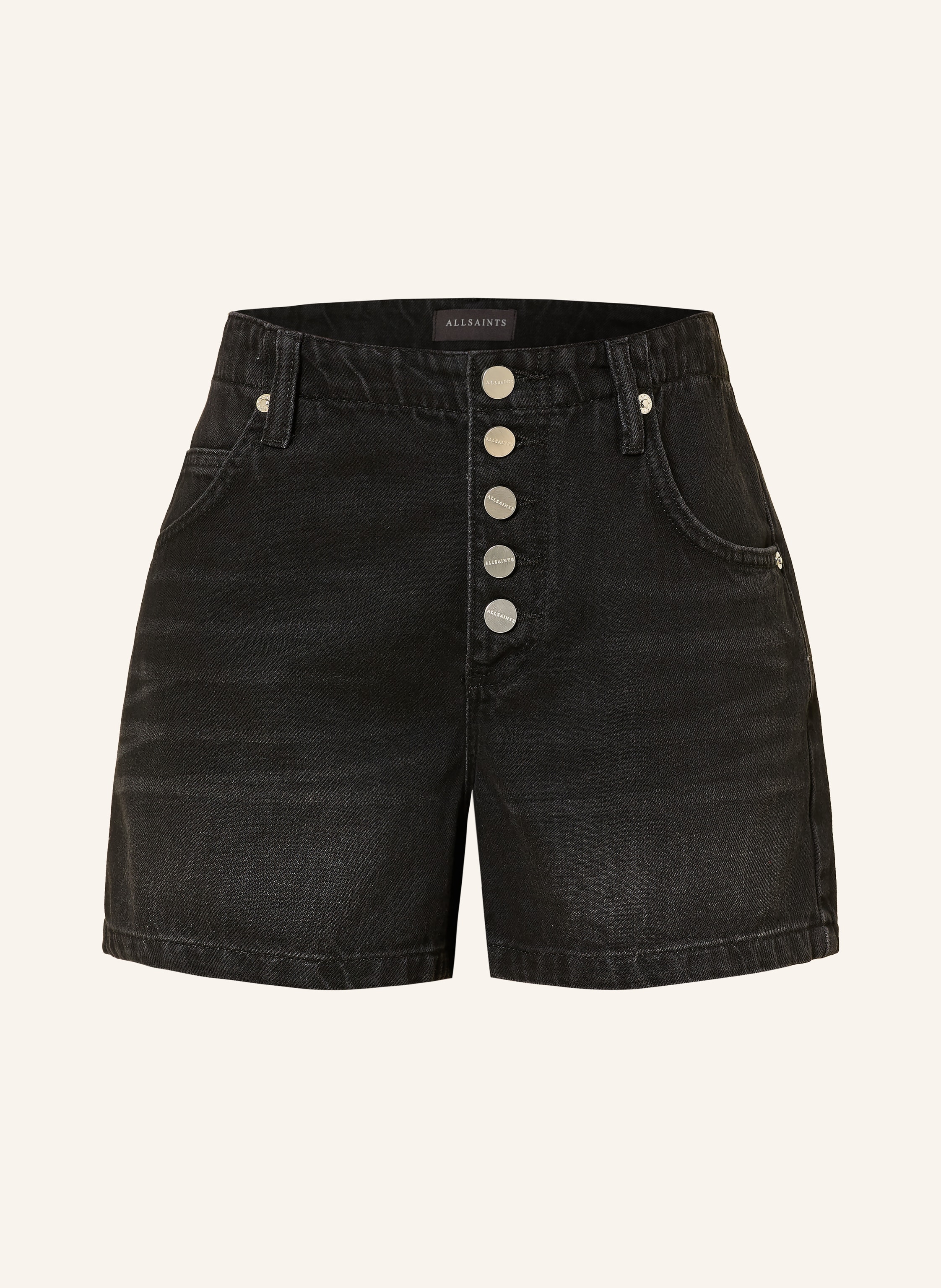 Allsaints Jeansshorts Tay schwarz