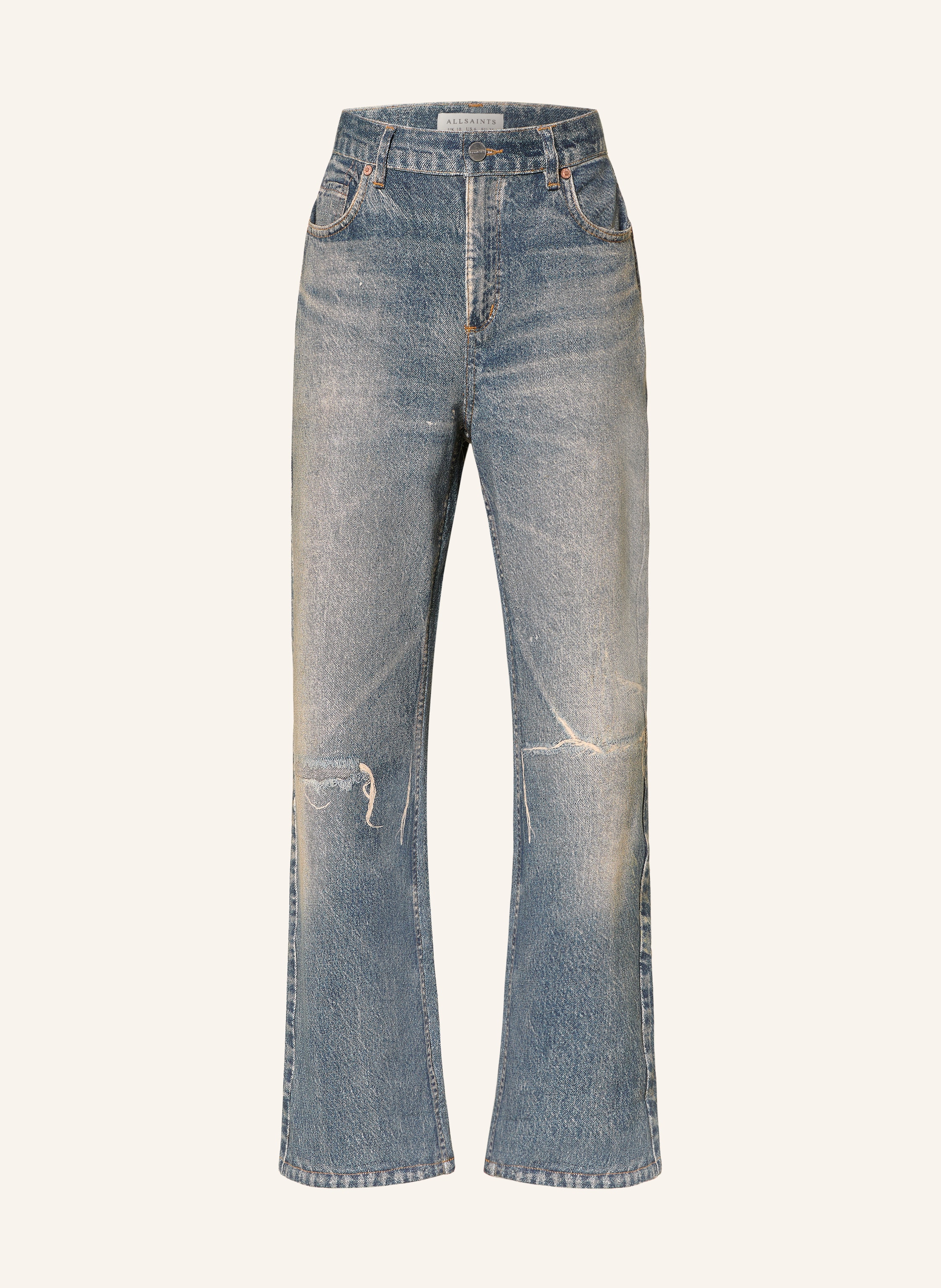 Allsaints Straight Jeans Ida Terry blau