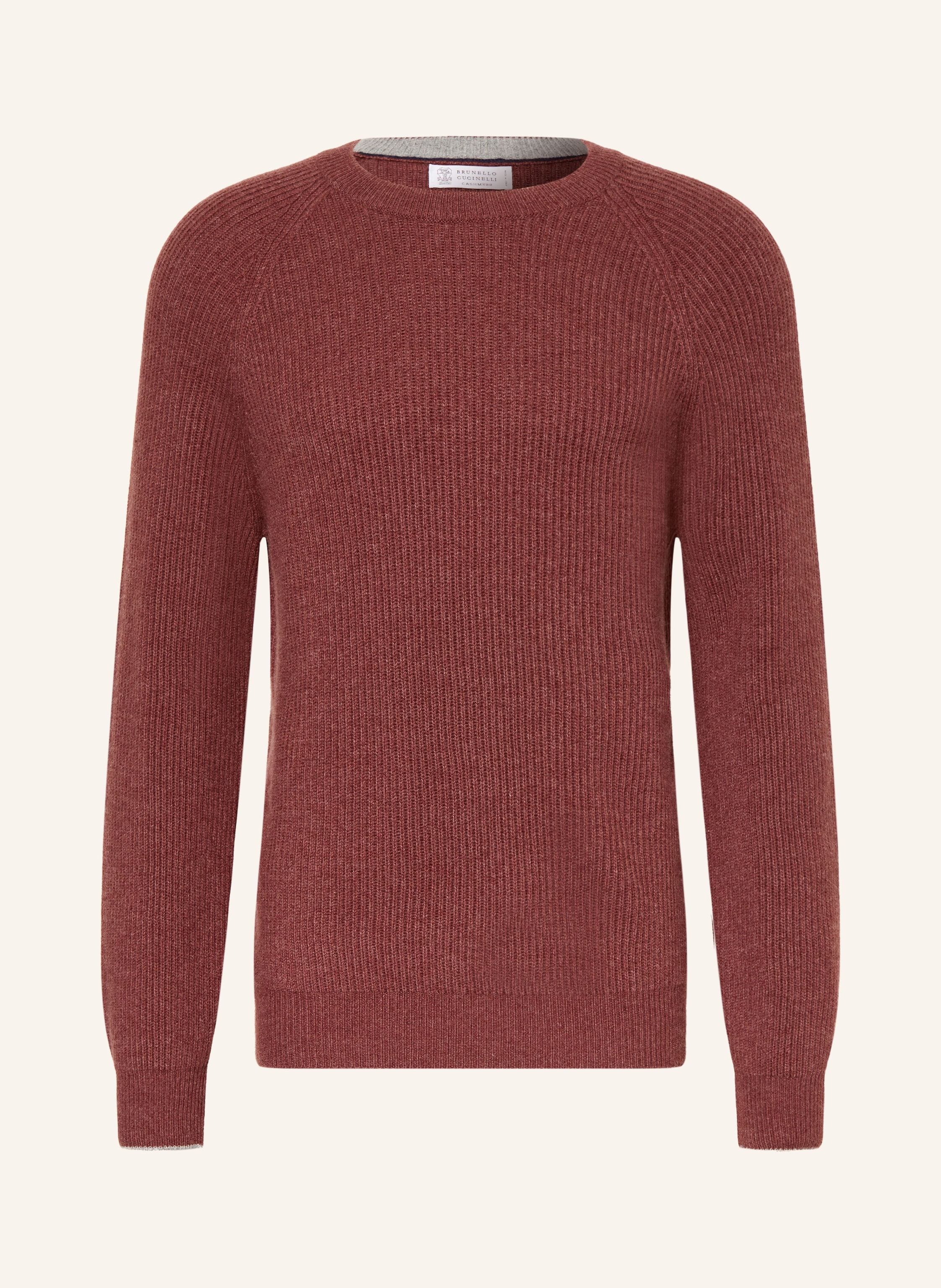 BRUNELLO CUCINELLI Cashmere Sweater in dark red