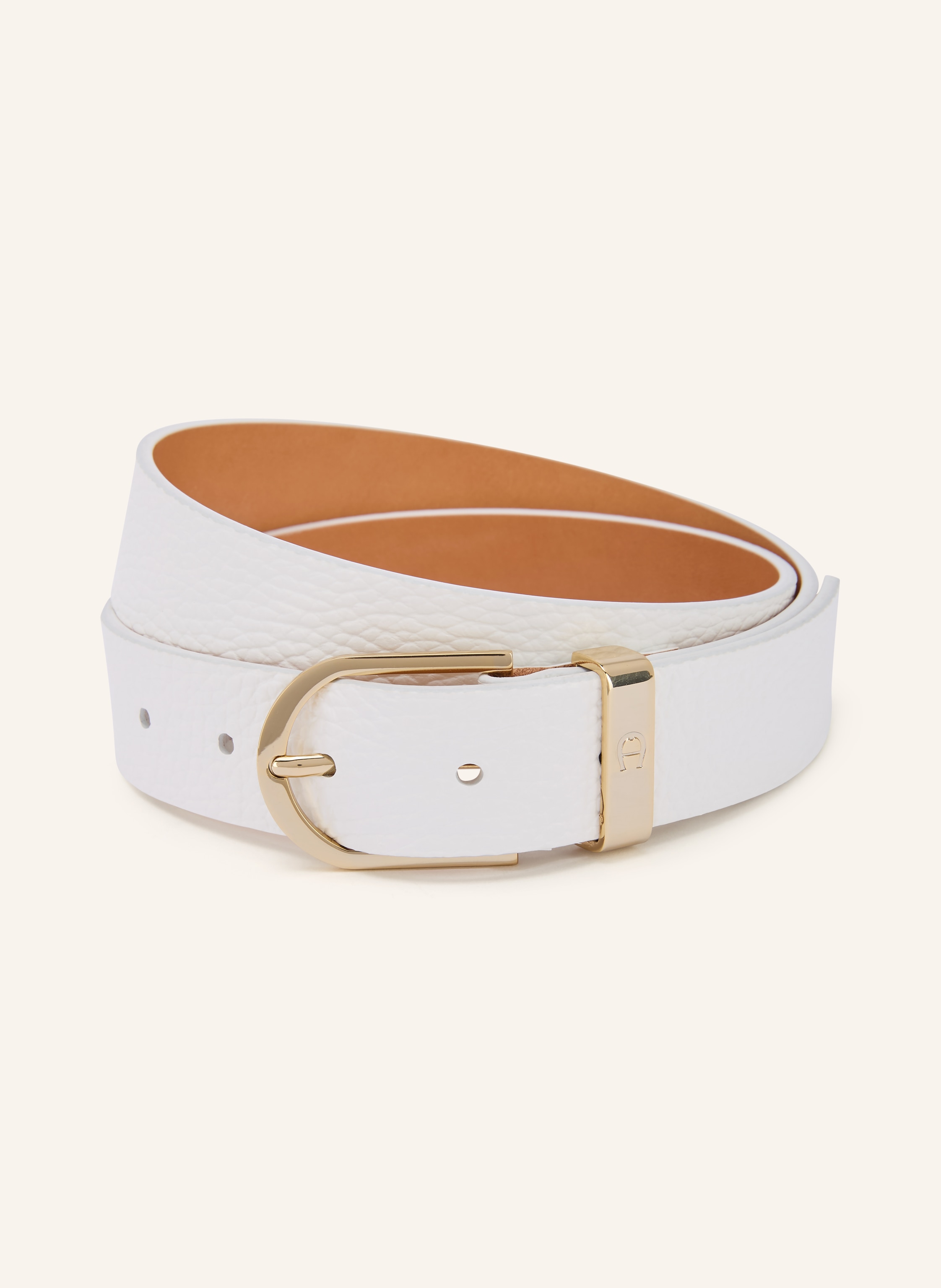 Aigner Ledergürtel weiss