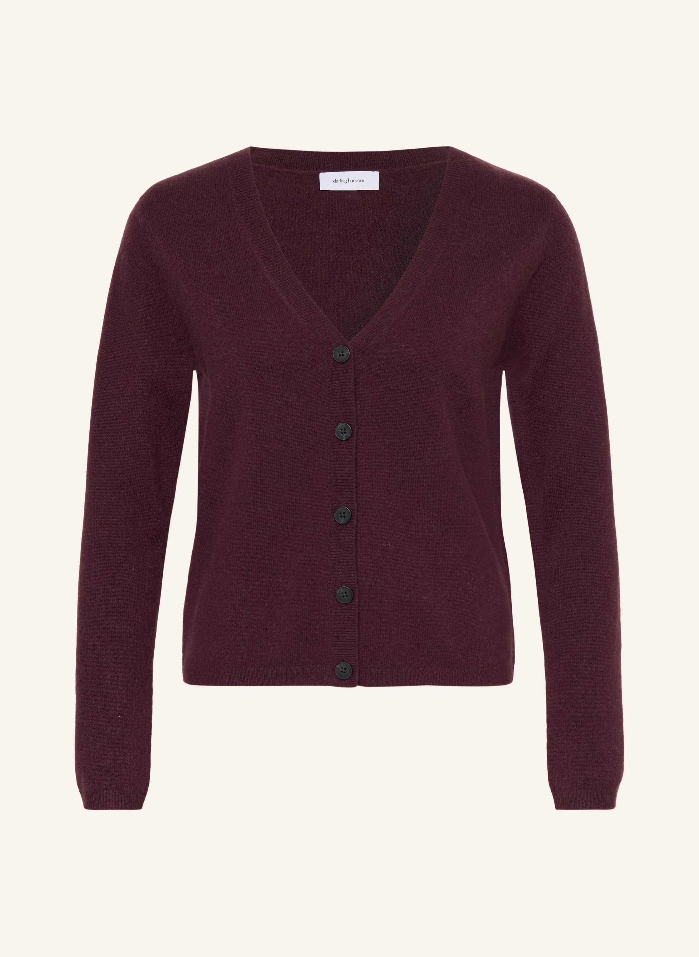 Darling Harbour Strickjacke Aus Cashmere lila