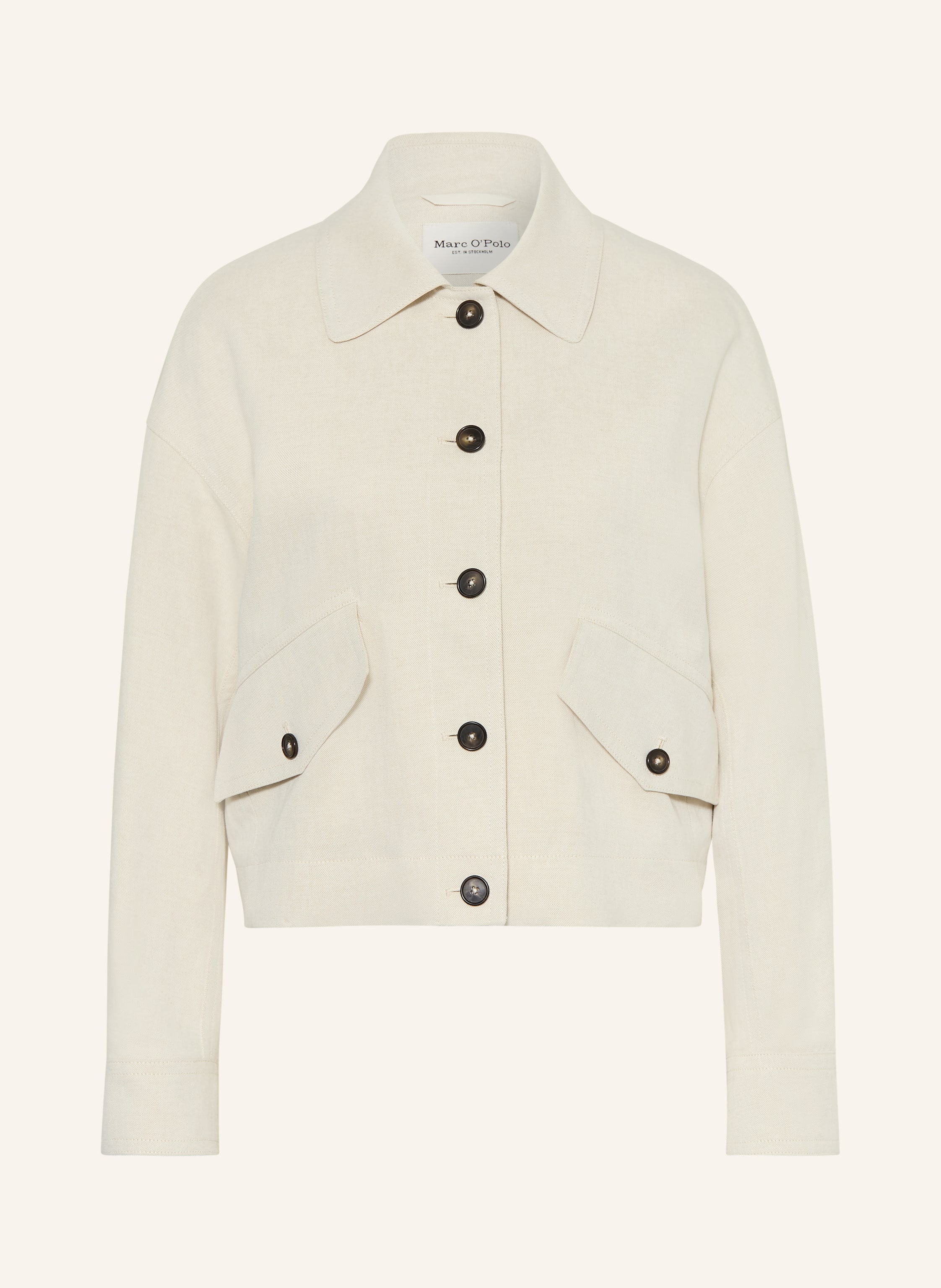 Marc O'polo Overshirt Mit Leinen beige