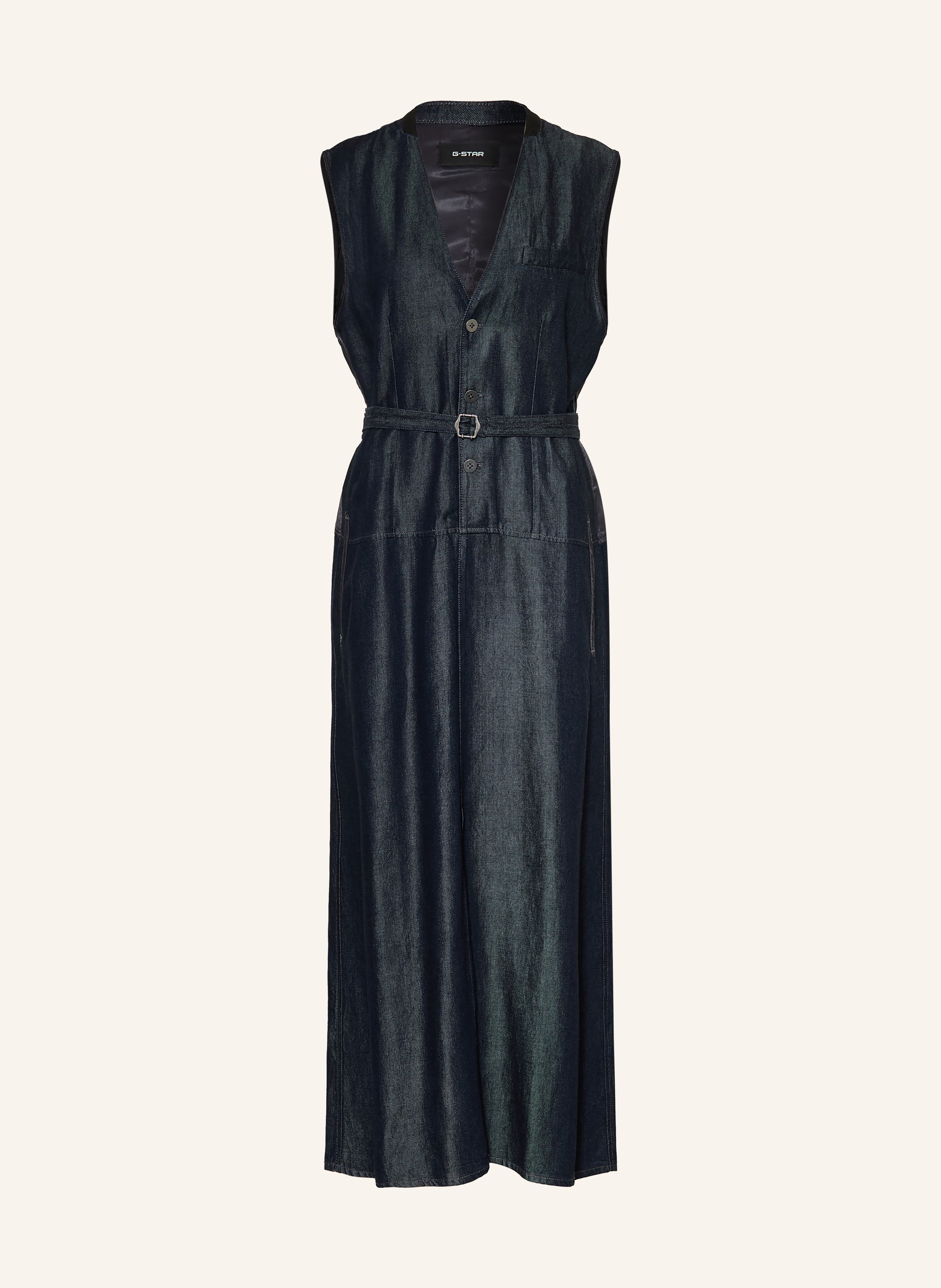 G-Star Kleid Im Materialmix blau