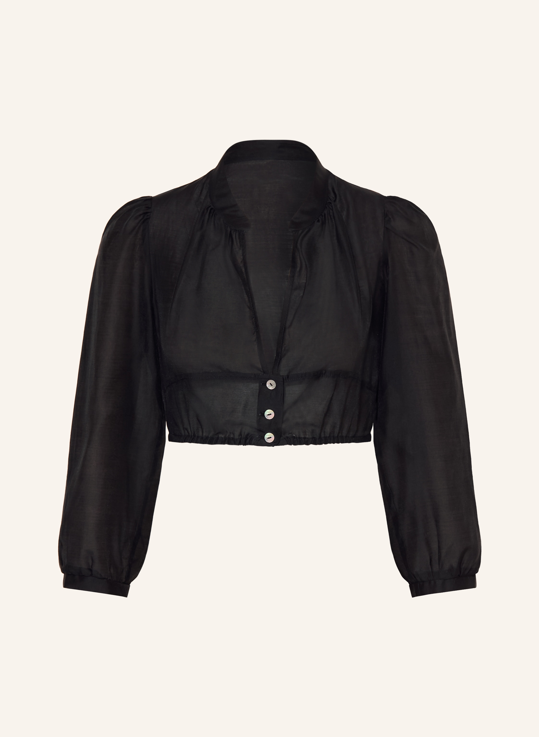 Sportalm Dirndlbluse Mit 3/4-Arm schwarz