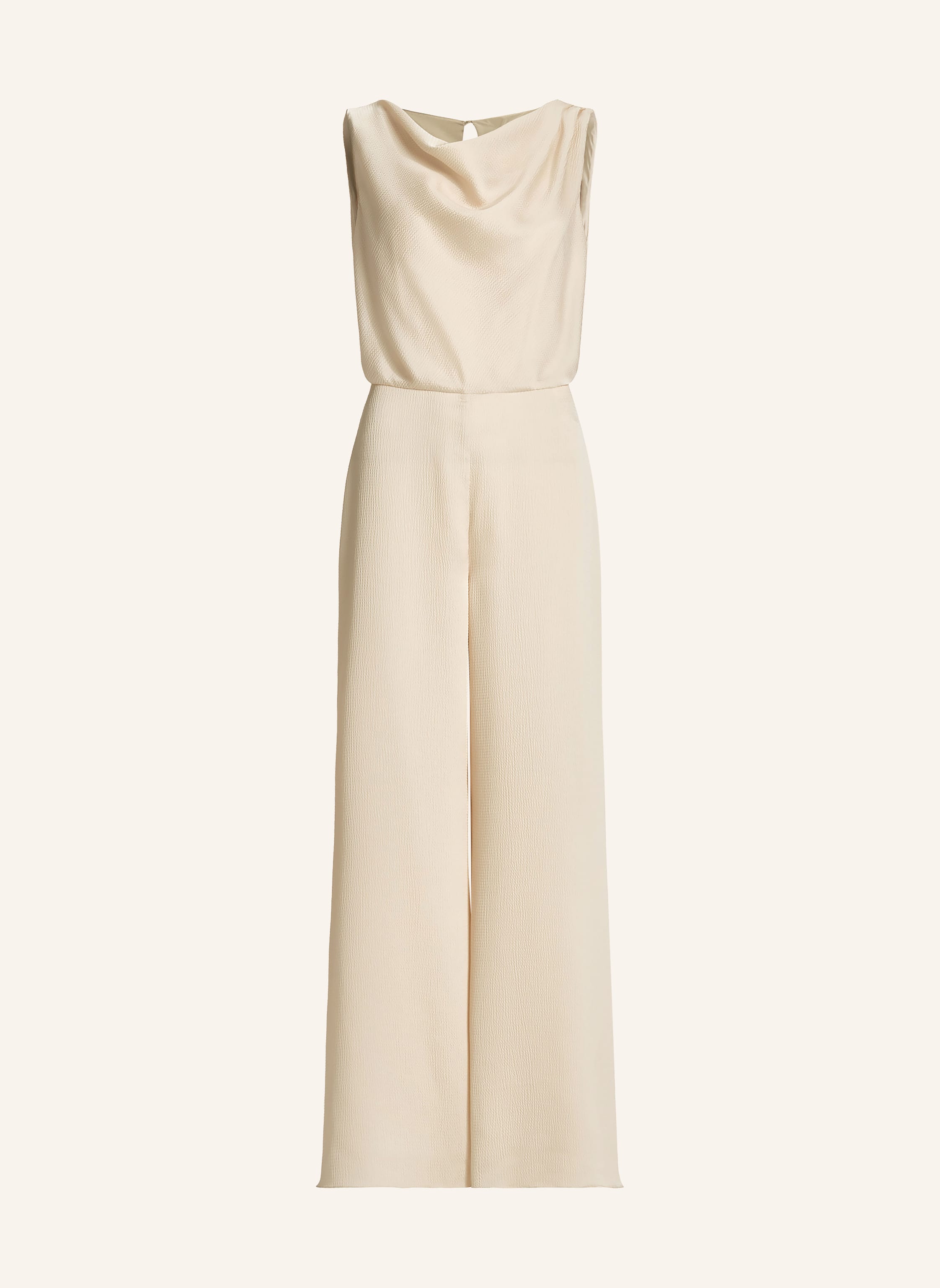 Swing Jumpsuit Aus Satin weiss