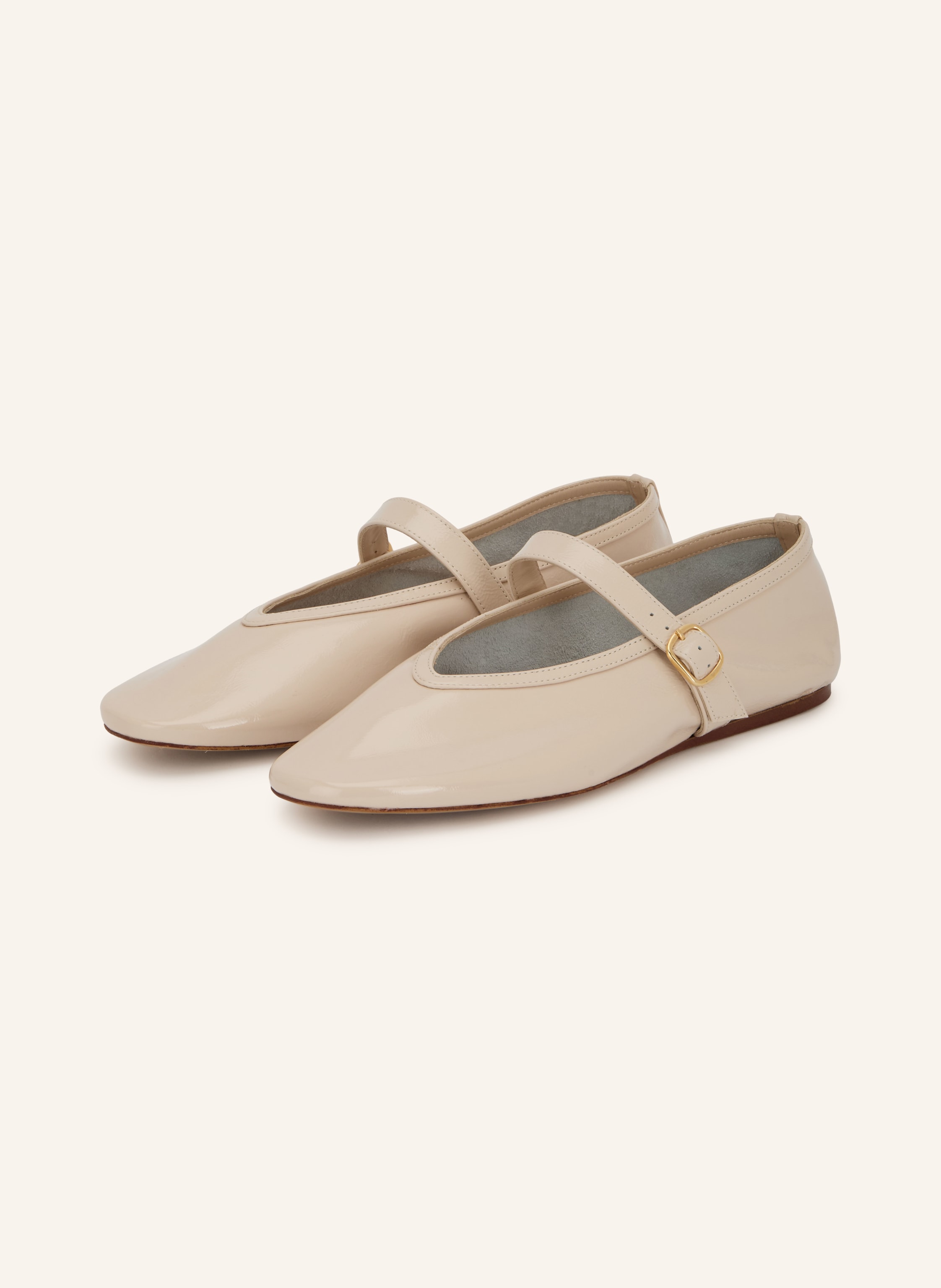 Mrs & Hugs Mary-Jane-Ballerinas weiss