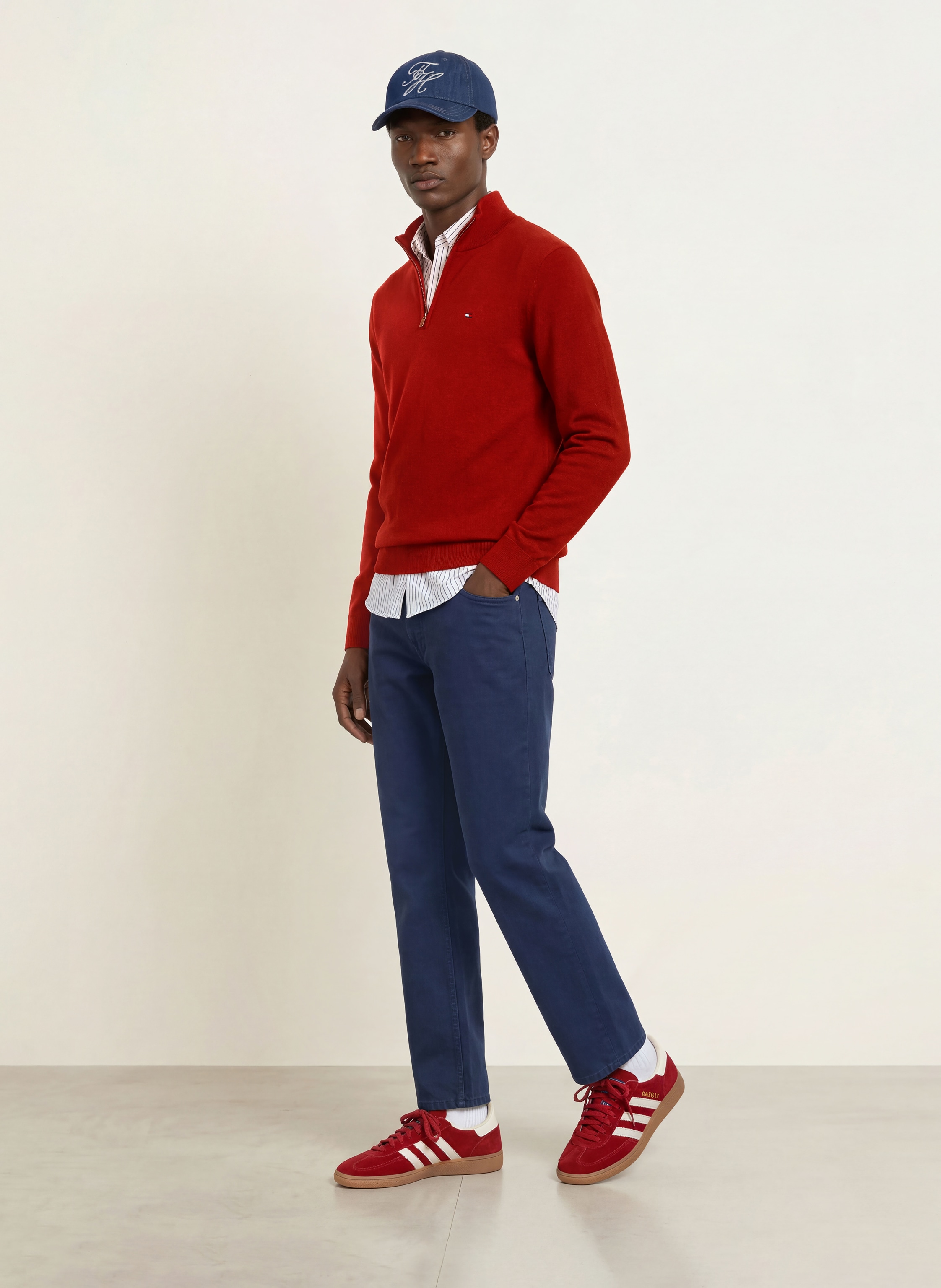 Tommy Hilfiger Troyer rot – Bild 2