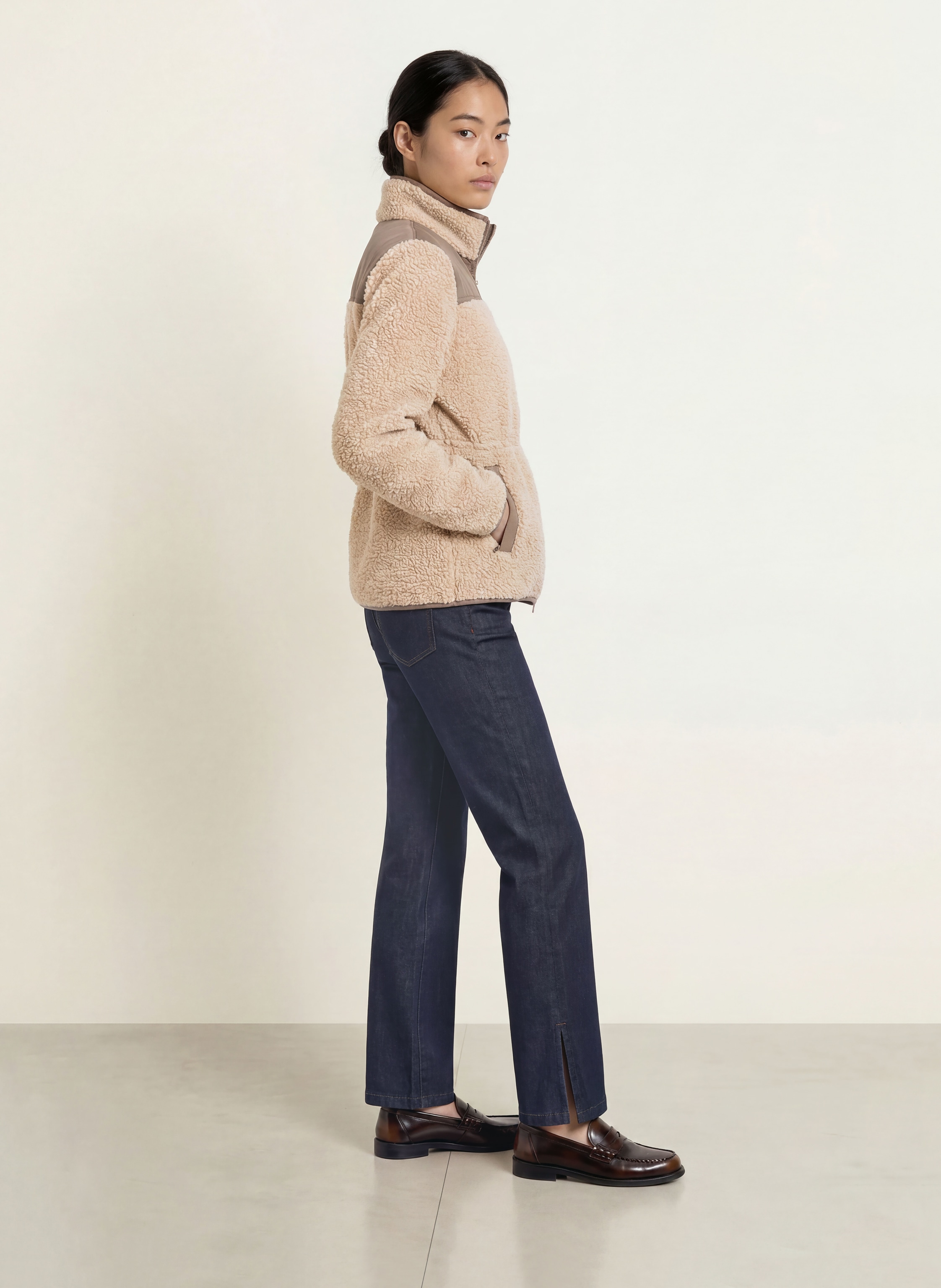 Mos Mosh Teddyfell-Jacke Mmelisa Eli beige – Bild 2