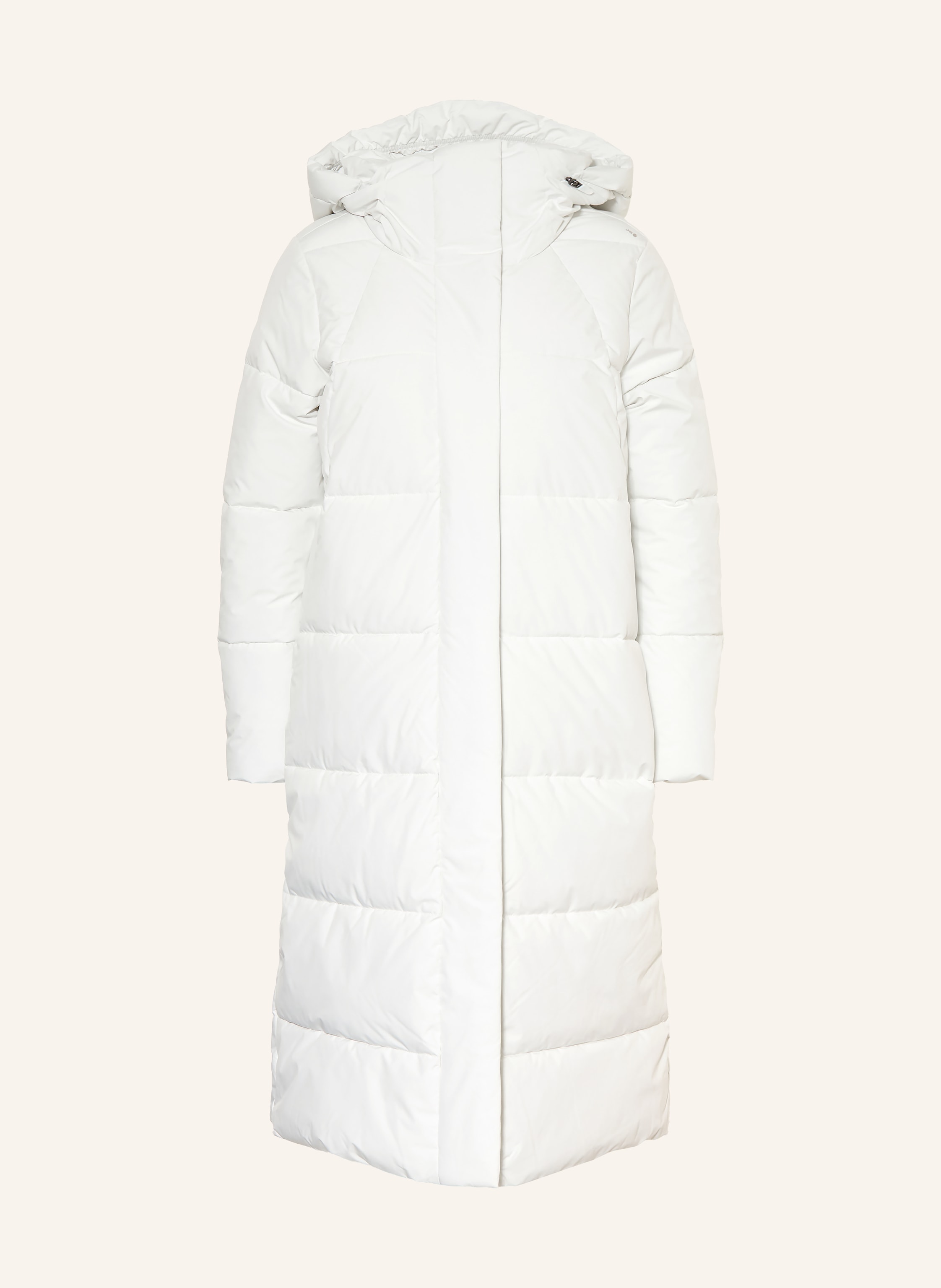 Jeanne Baret Steppmantel Myrtle Mit Abnehmbarer Kapuze weiss