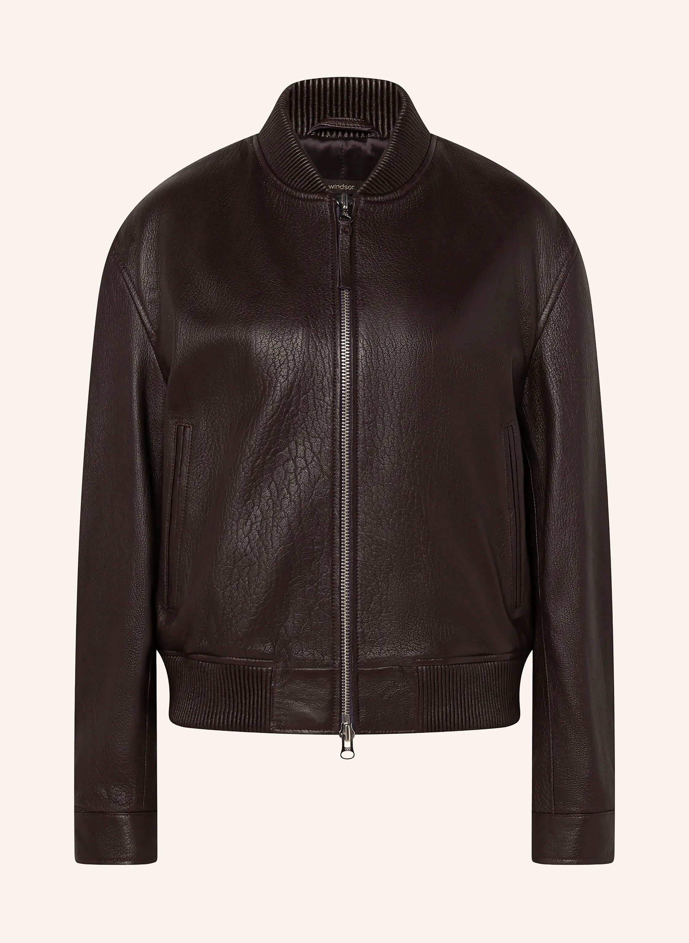 Windsor. Lederjacke rot