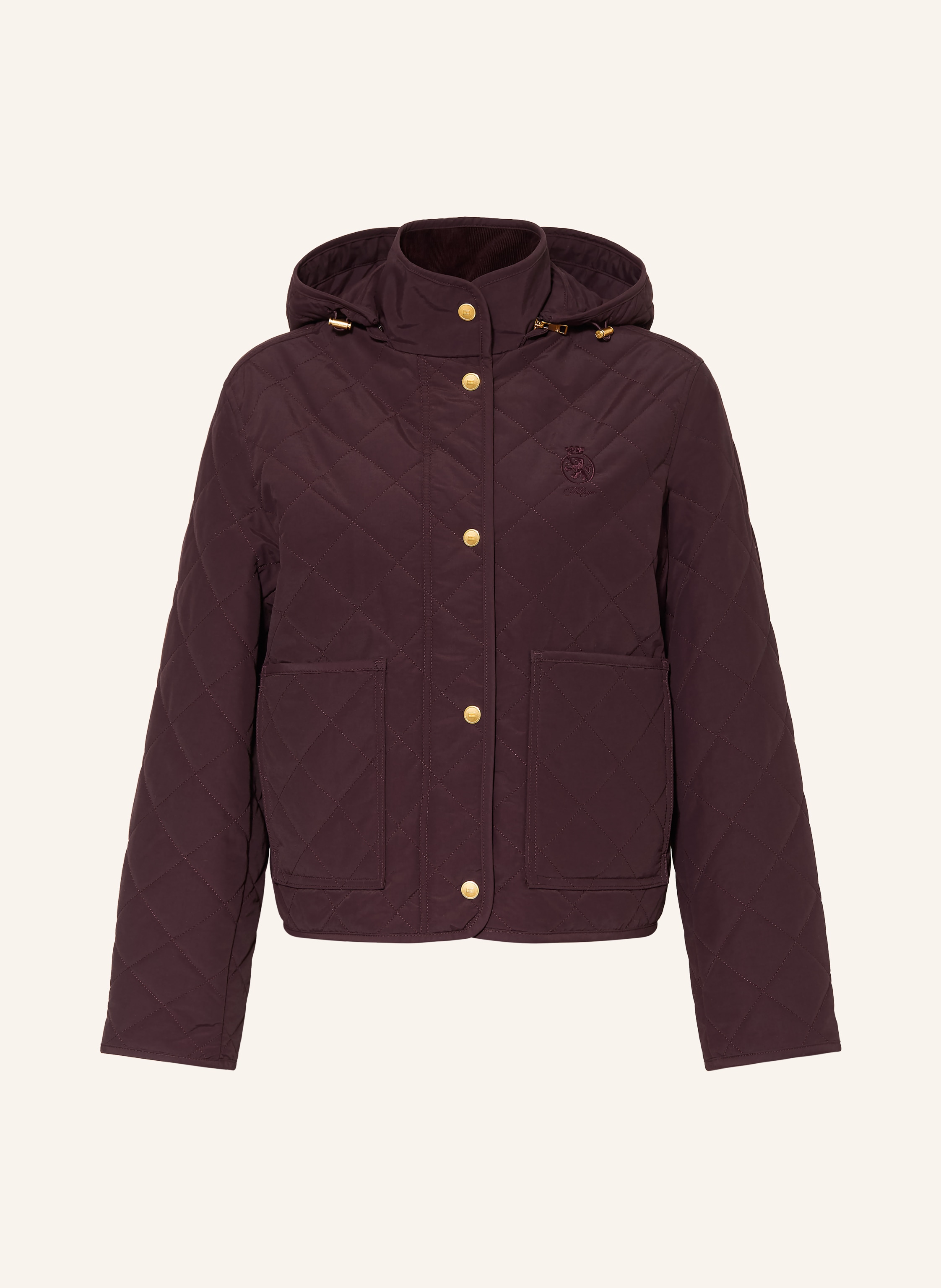 Tommy Hilfiger Steppjacke Mit Abnehmbarer Kapuze rot