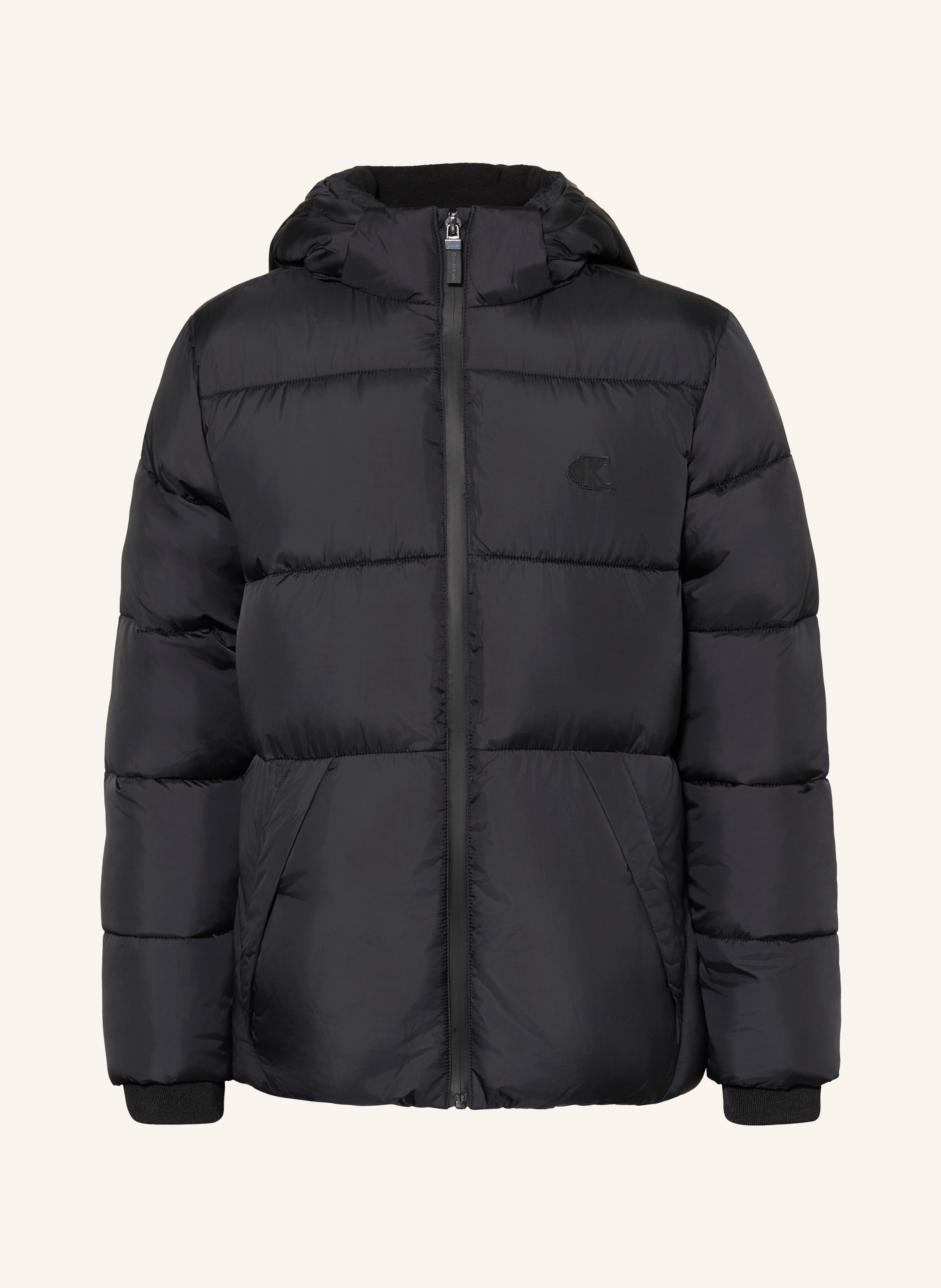 Calvin Klein Steppjacke Mit Abnehmbarer Kapuze schwarz