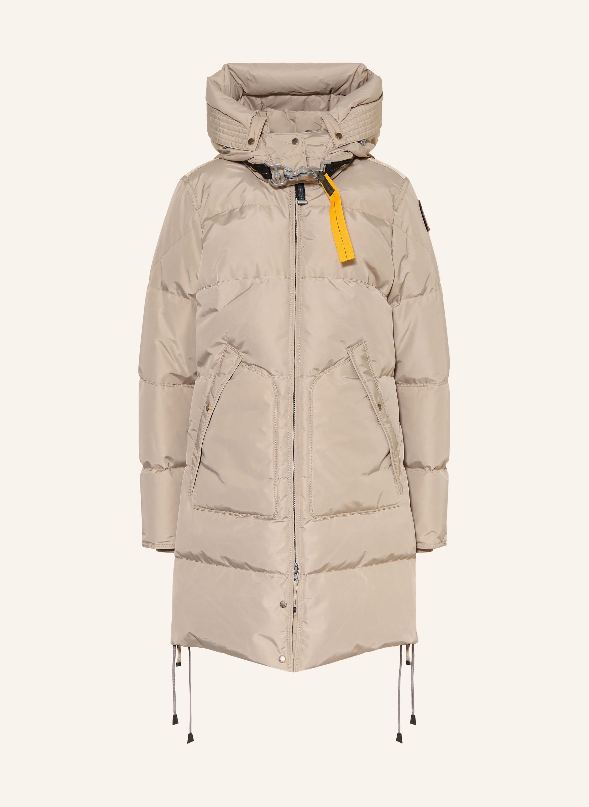 Parajumpers Daunenparka Long Bear Mit Abnehmbarer Kapuze beige