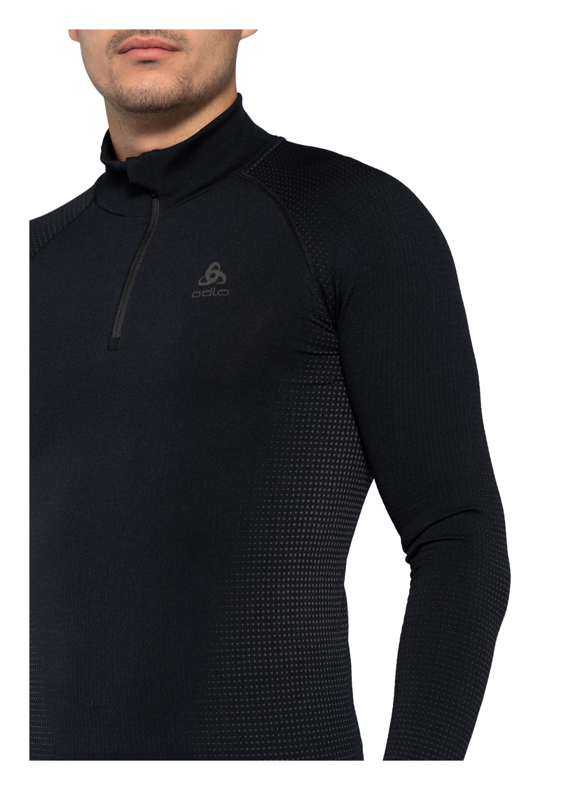 Thumbnail - Odlo Funktionswäsche-Shirt Performance Warm Eco schwarz