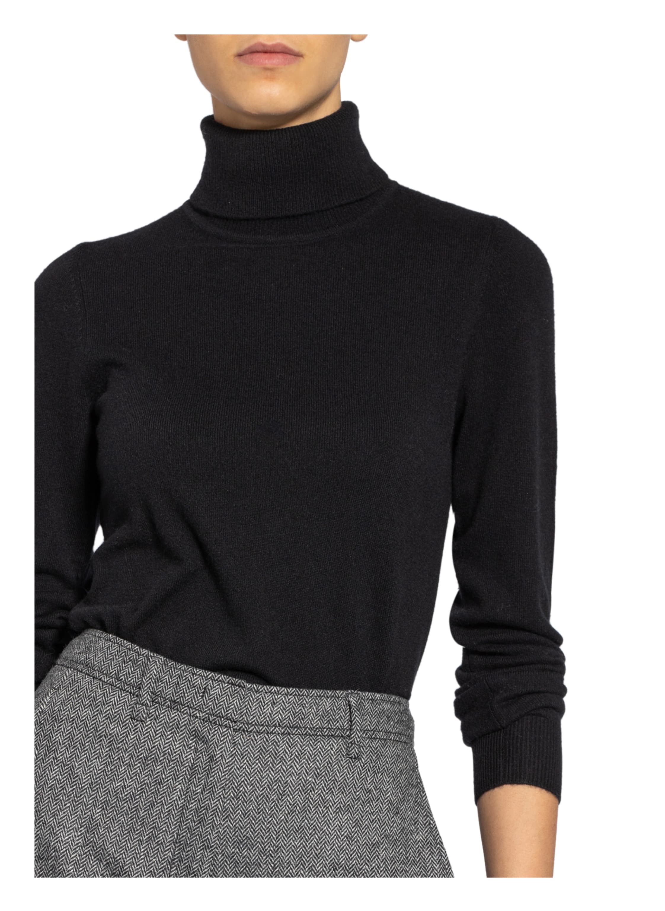Thumbnail - Repeat Rollkragenpullover Aus Cashmere schwarz