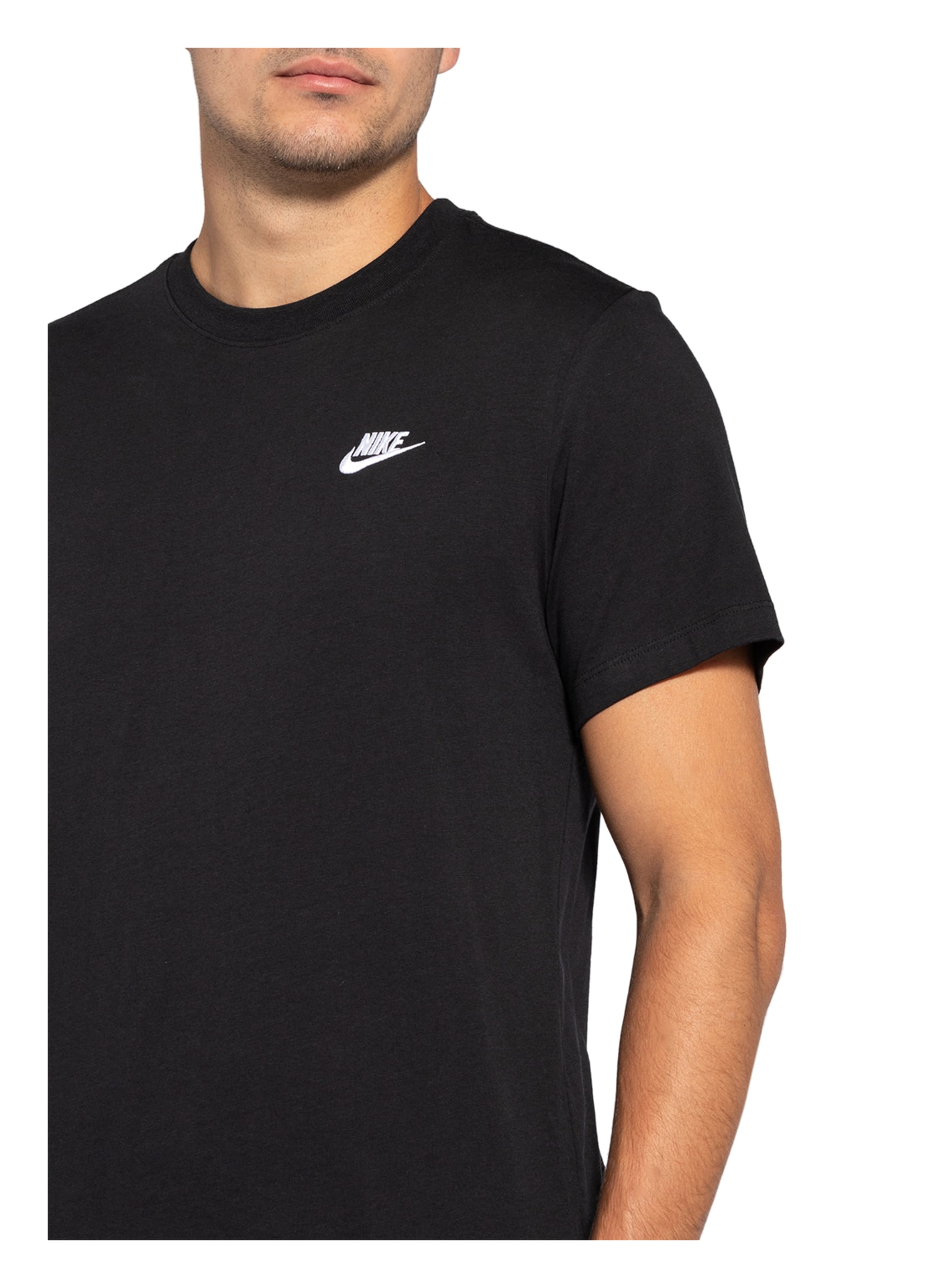 Thumbnail - Nike T-Shirt Sportswear Club schwarz