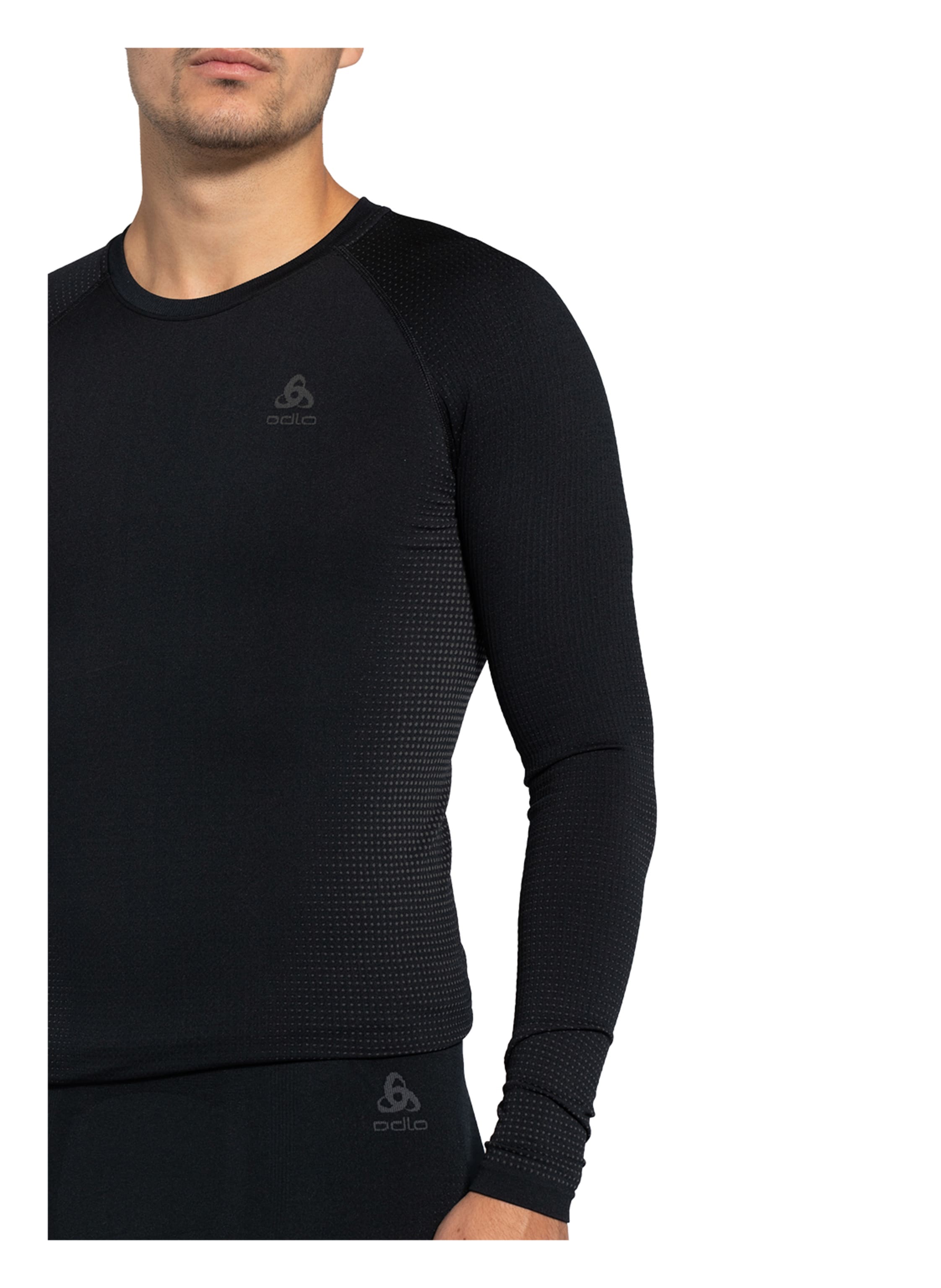 Thumbnail - Odlo Funktionswäsche-Shirt Performance Warm Eco schwarz