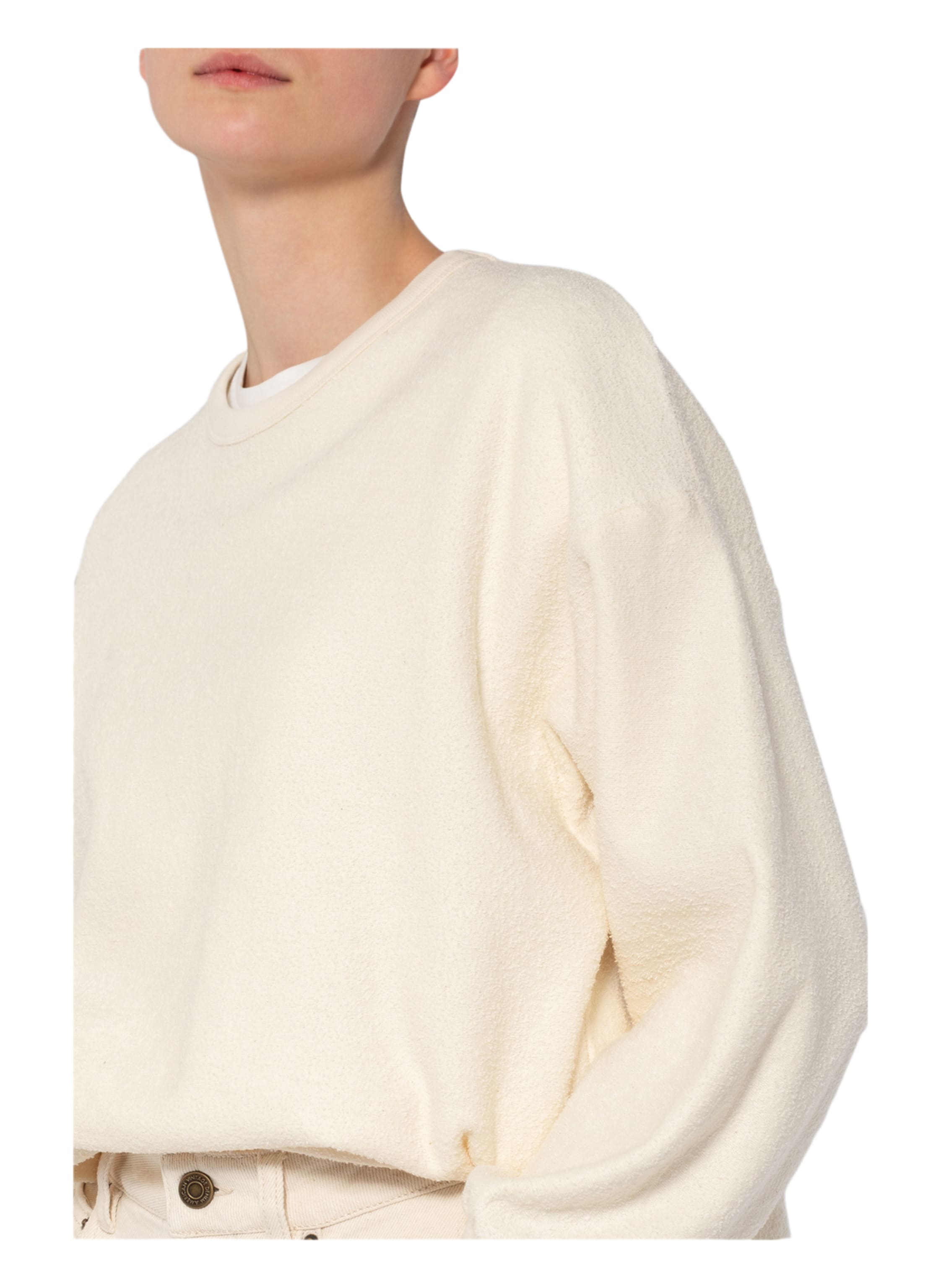 Thumbnail - American Vintage Sweatshirt Bobypark weiss