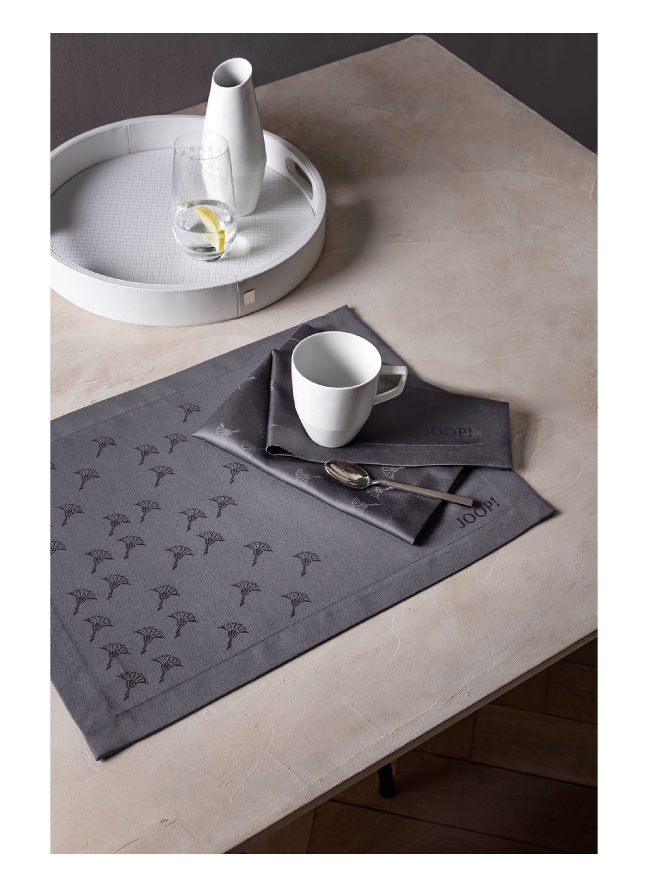 Thumbnail - Joop! 2er-Tischset Faded Cornflower grau