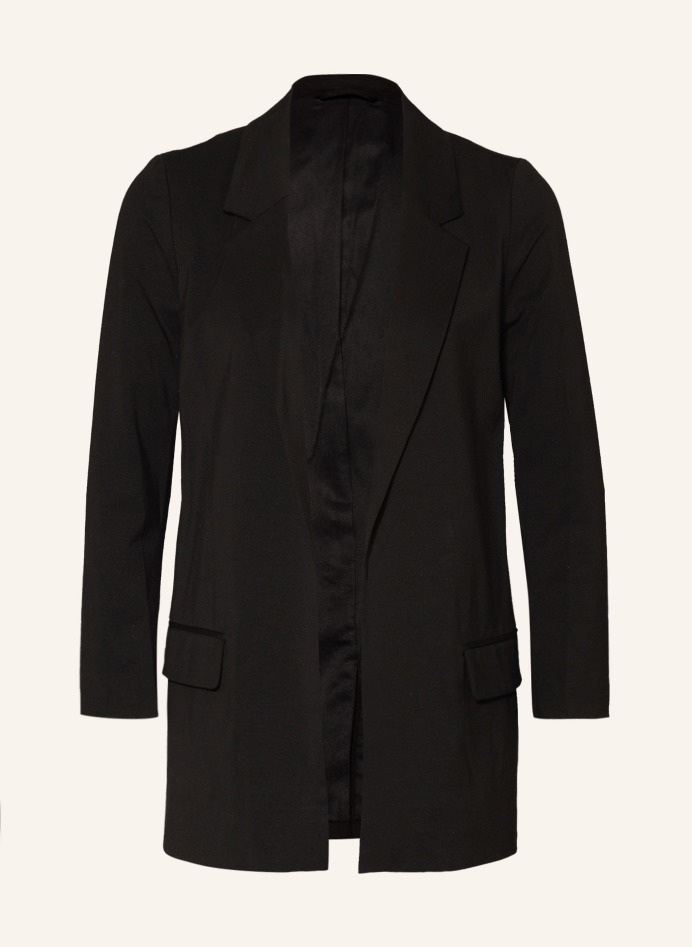 ALLSAINTS Jersey blazer ALEIDA with 3/4 sleeves in black