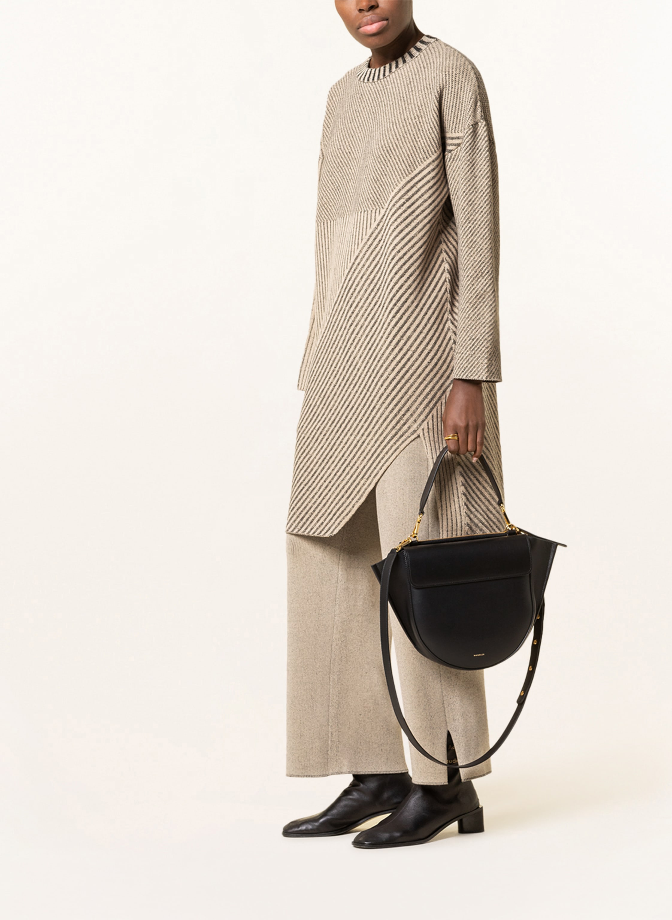 Thumbnail - Wandler Handtasche Hortensia Medium schwarz