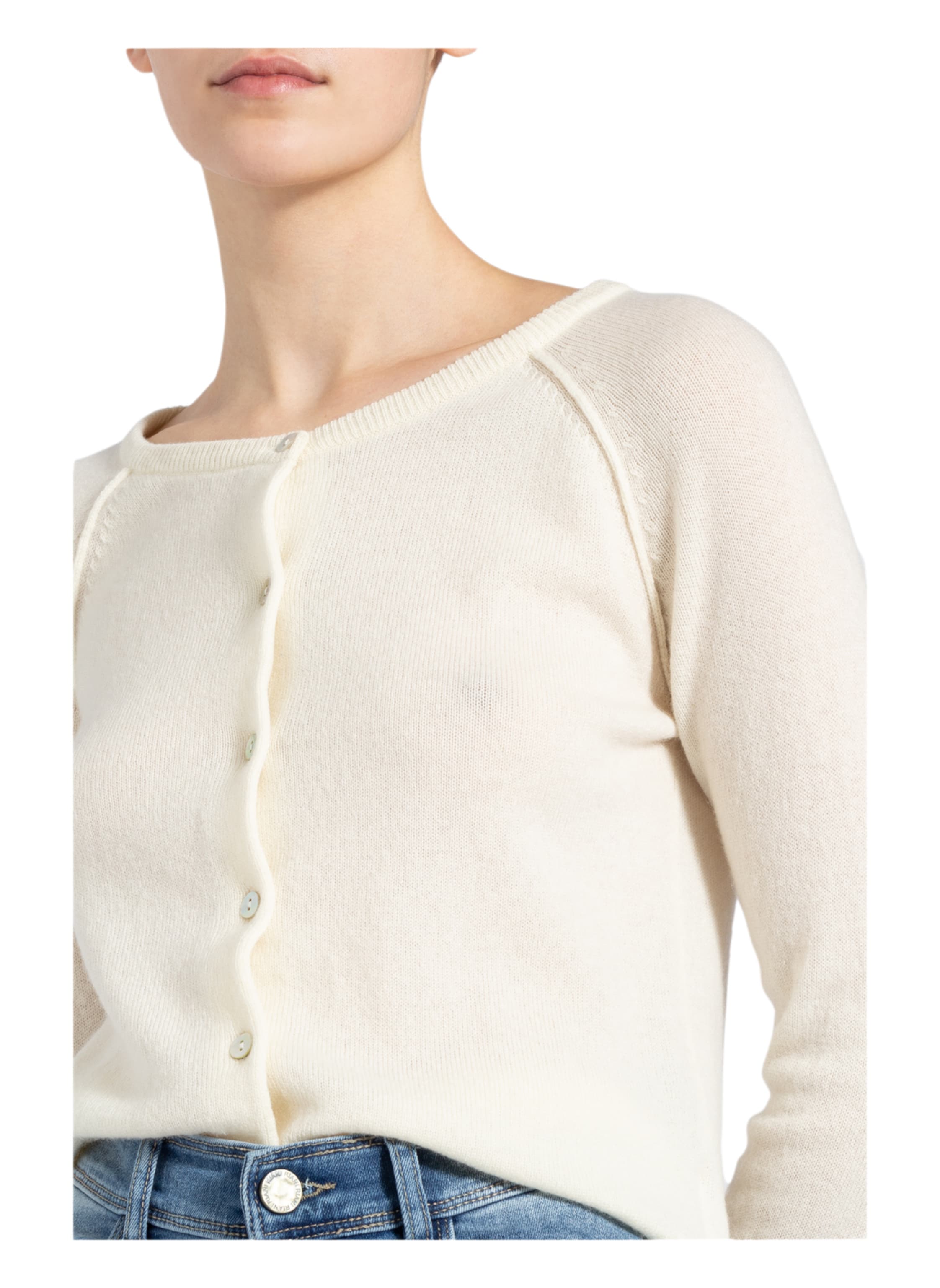 Thumbnail - Rosemunde Strickjacke Laica Mit Cashmere weiss