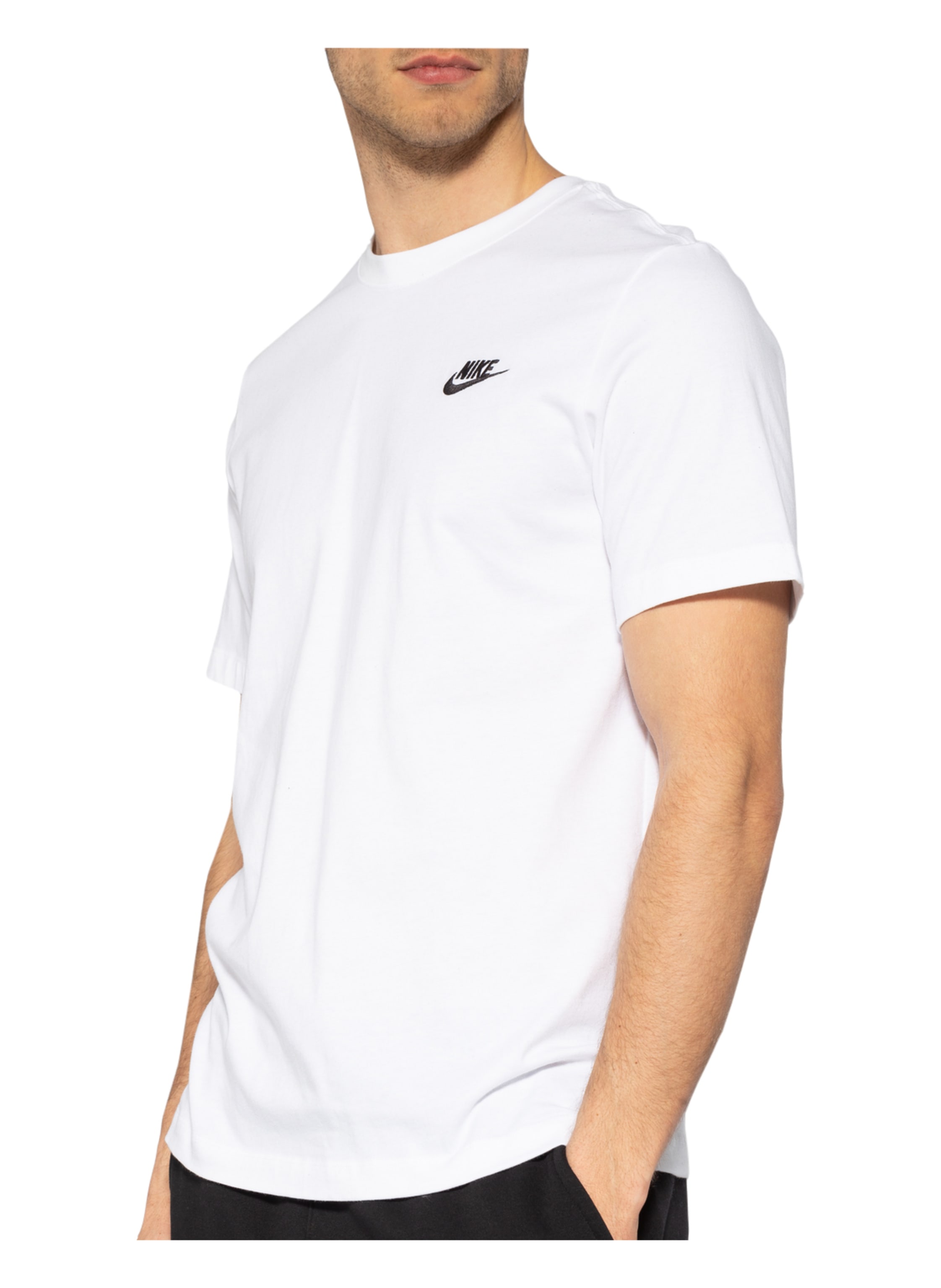 Thumbnail - Nike T-Shirt Sportswear Club weiss