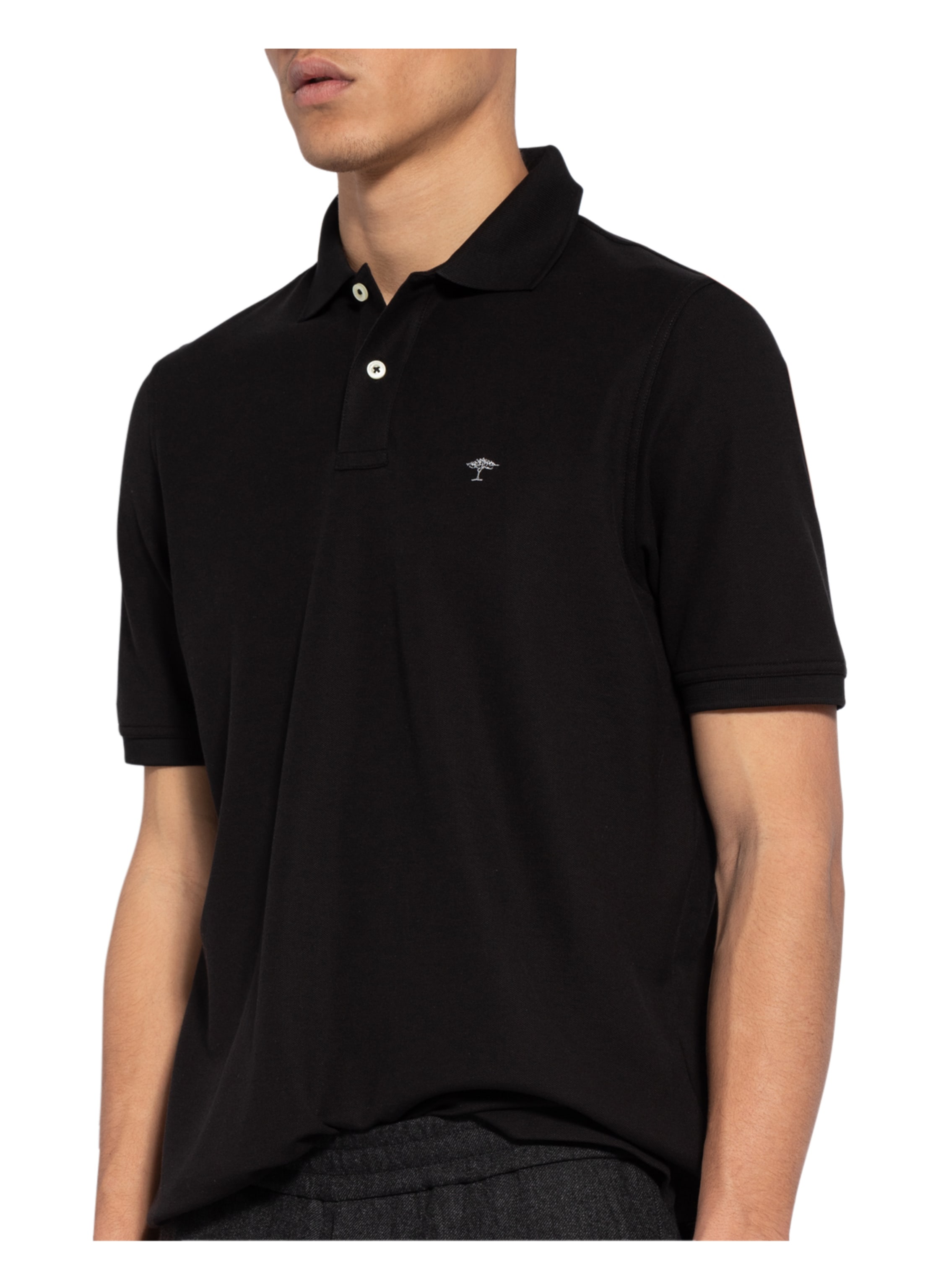 Thumbnail - Fynch-Hatton Piqué-Poloshirt schwarz