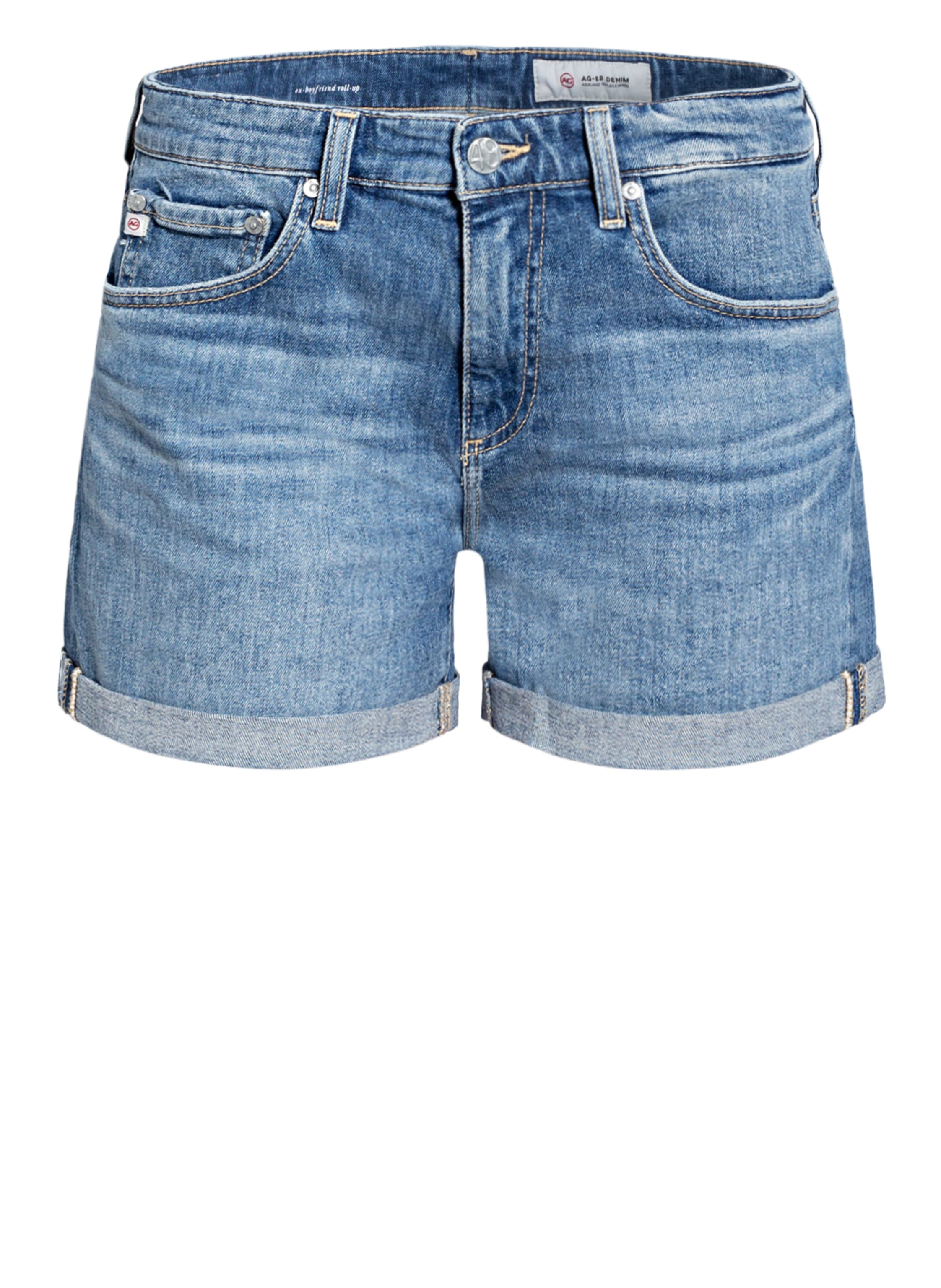 AG Jeans High-Rise Shorts New Alexxis in Blau Damen Bekleidung Kurze Hosen Mini Shorts 