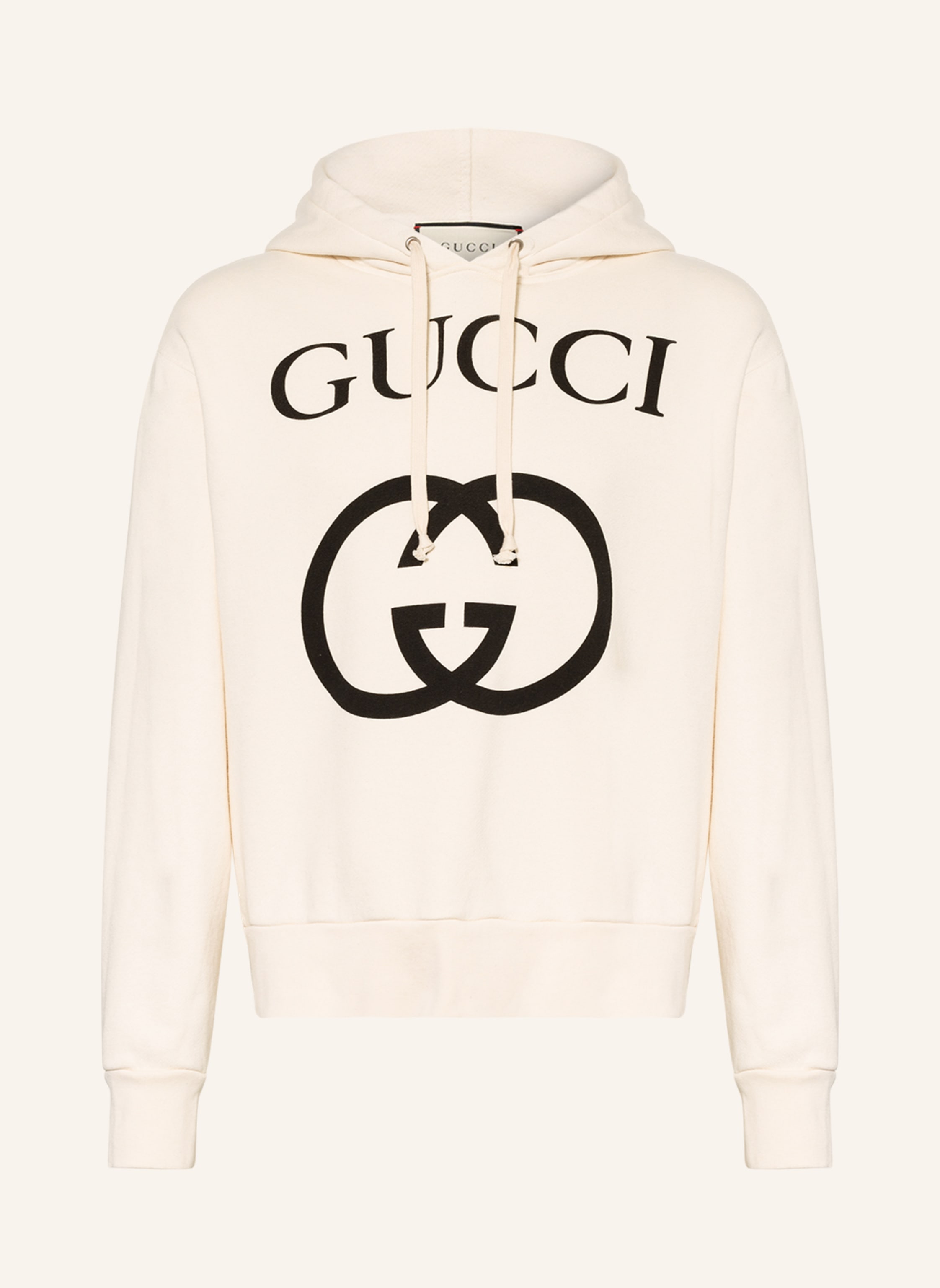 GUCCI Hoodie in ecru/ black | Breuninger