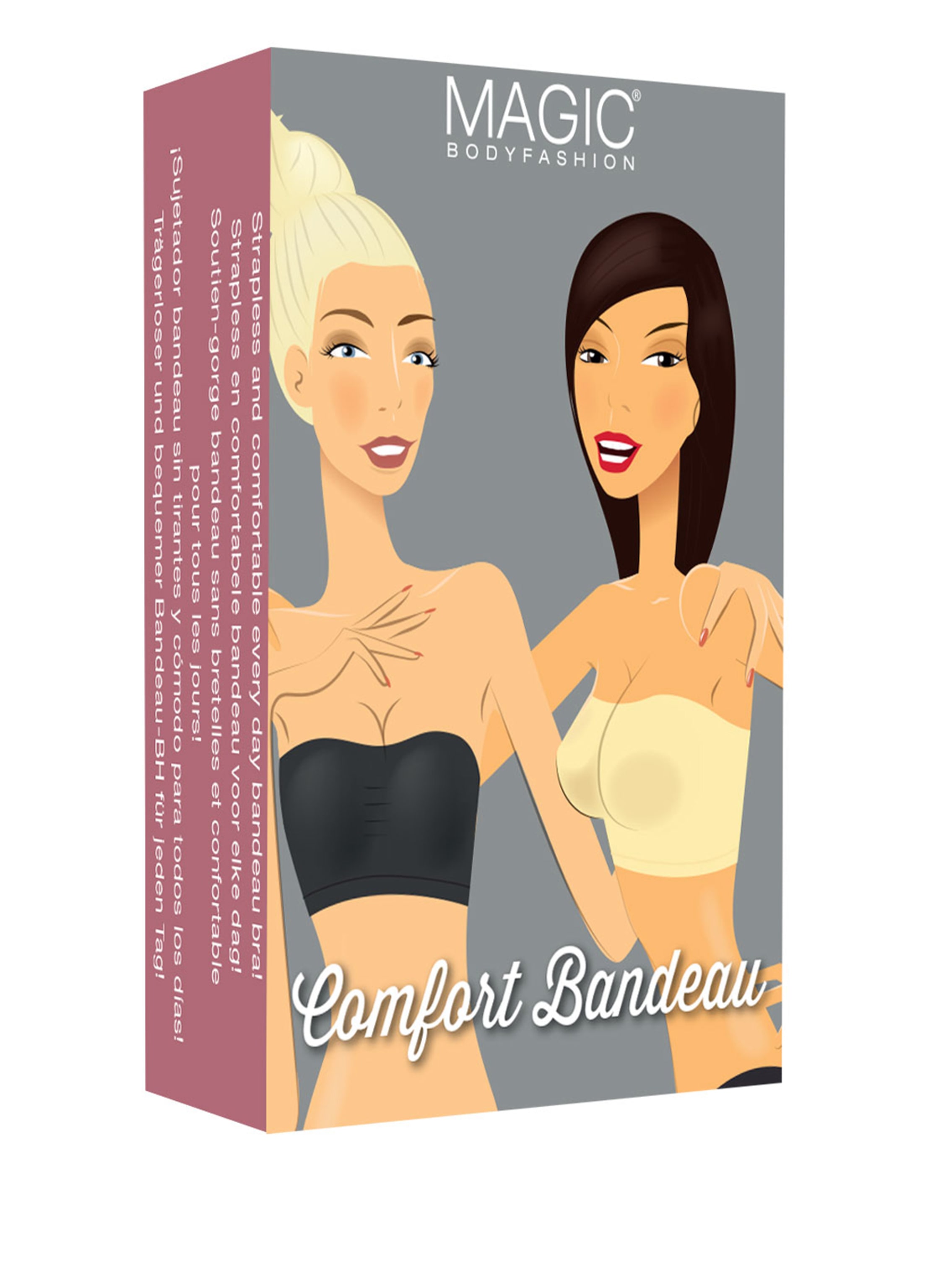 Thumbnail - Magic Bodyfashion Bandeau-Bh Push Up Bra schwarz