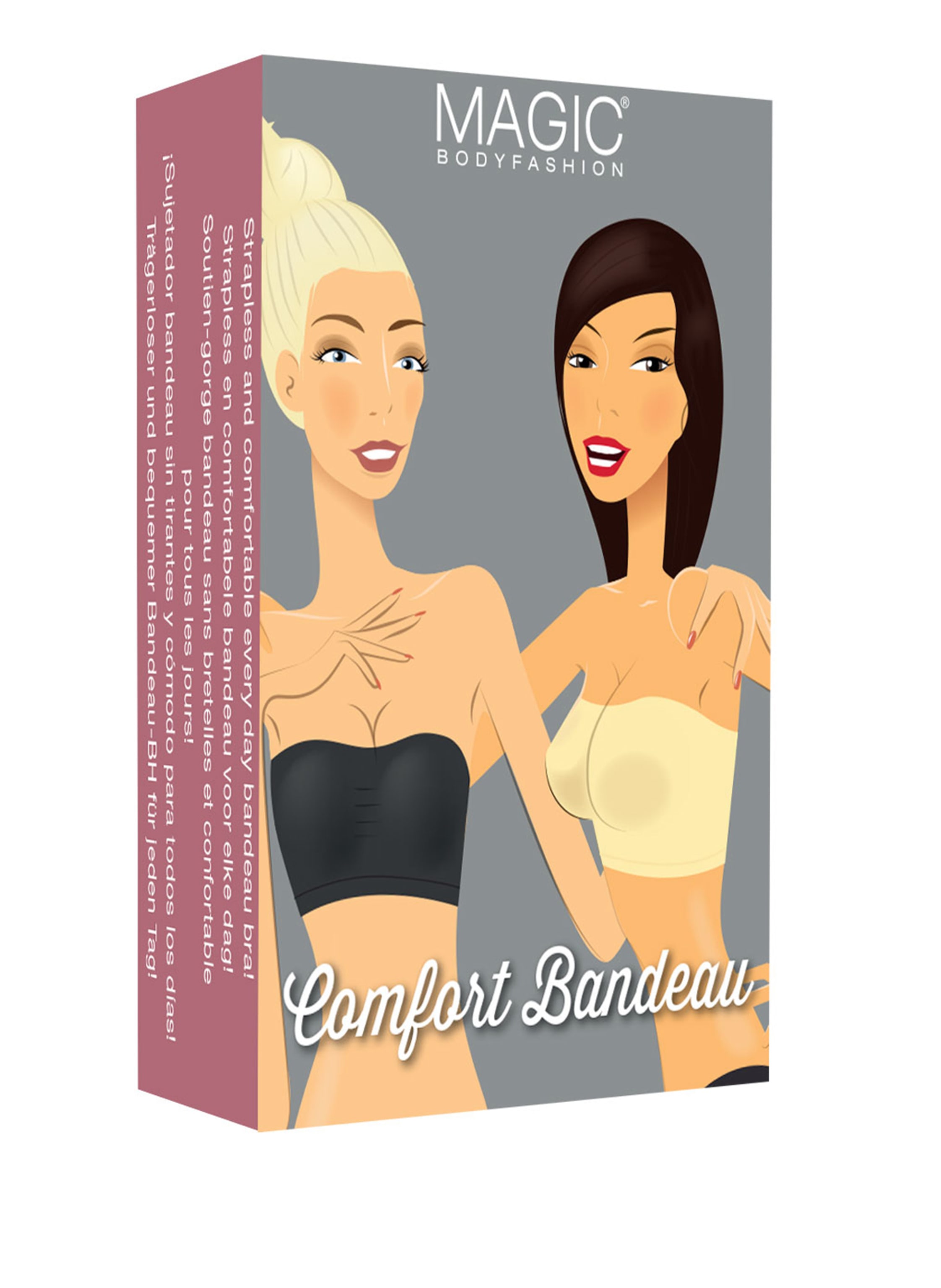 Thumbnail - Magic Bodyfashion Bandeau-Bh Push Up Bra weiss