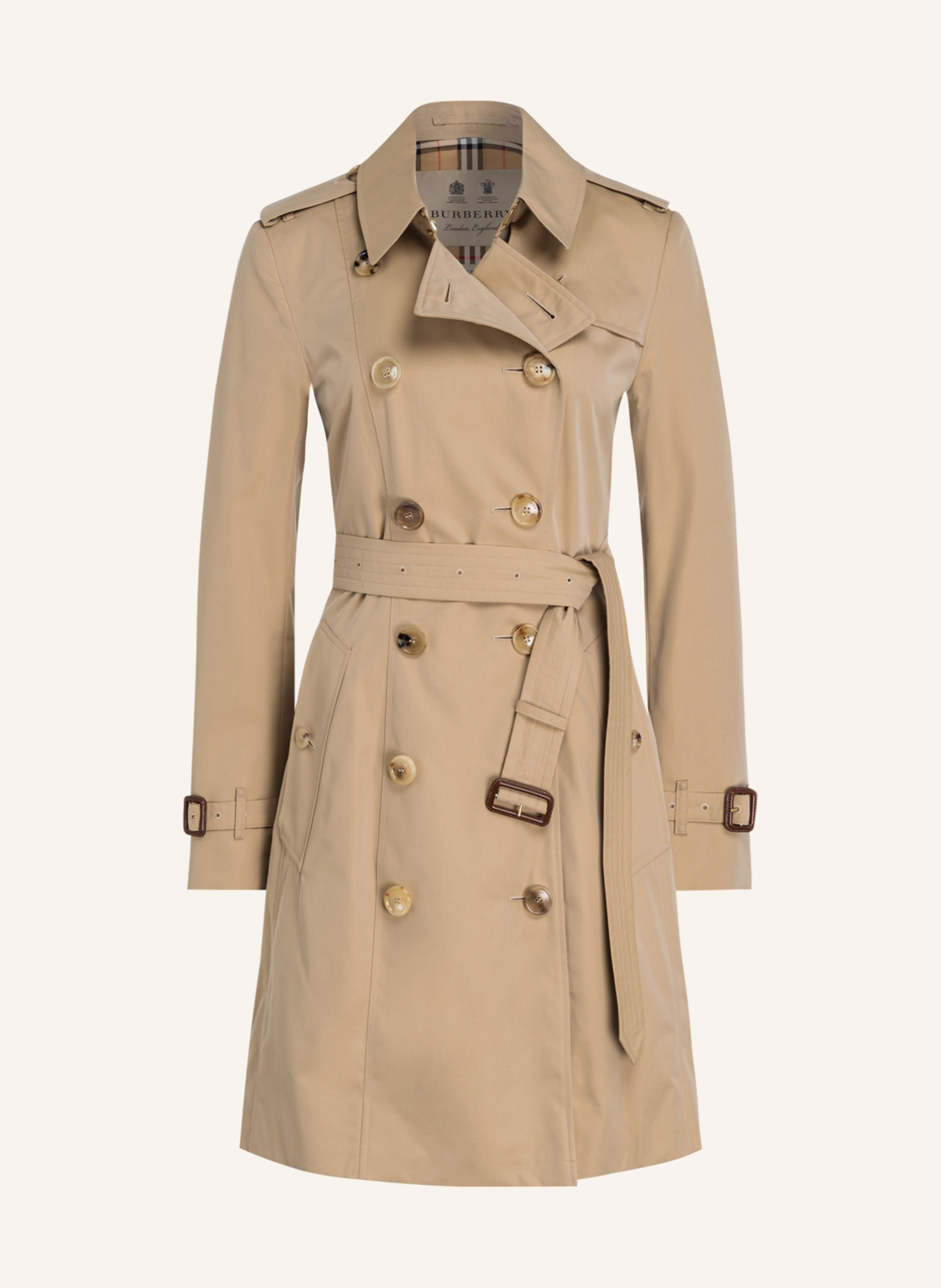 uendelig genetisk Retningslinier BURBERRY Trench coat in beige | Breuninger