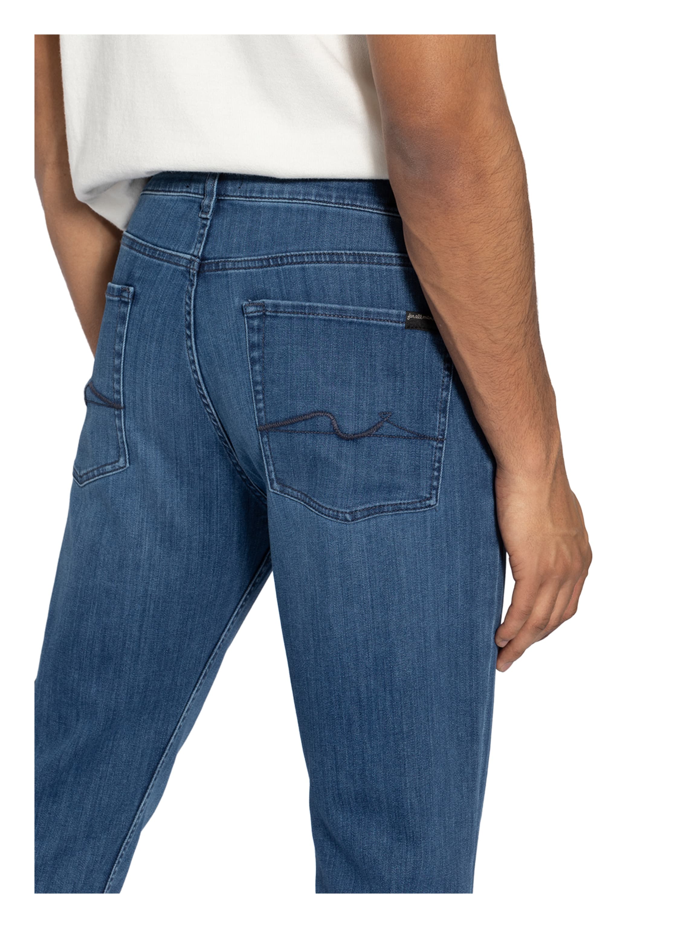 Thumbnail - 7 For All Mankind Jeans Slimmy Slim Fit blau