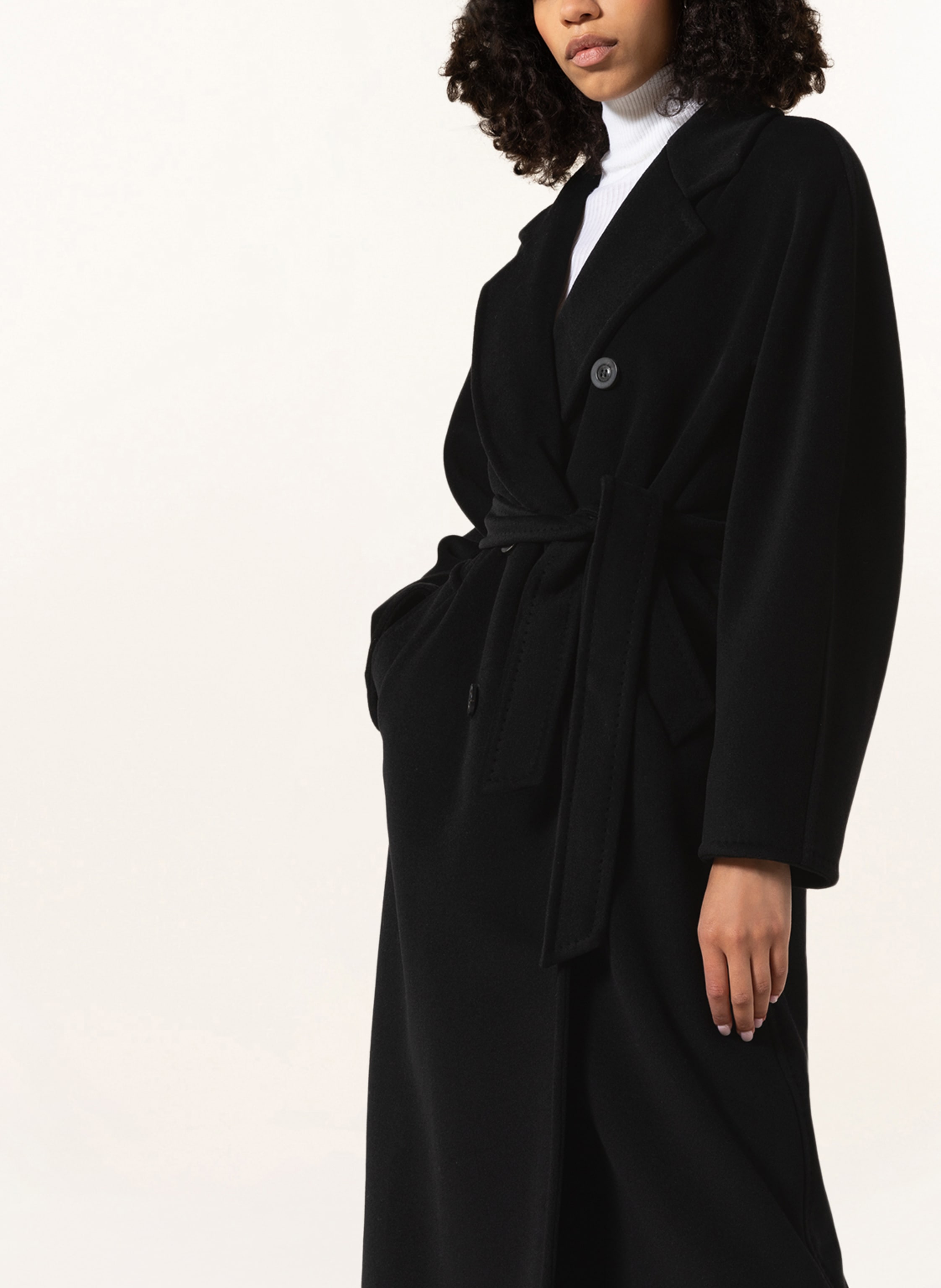 Thumbnail - Max Mara Wollmantel Madame schwarz