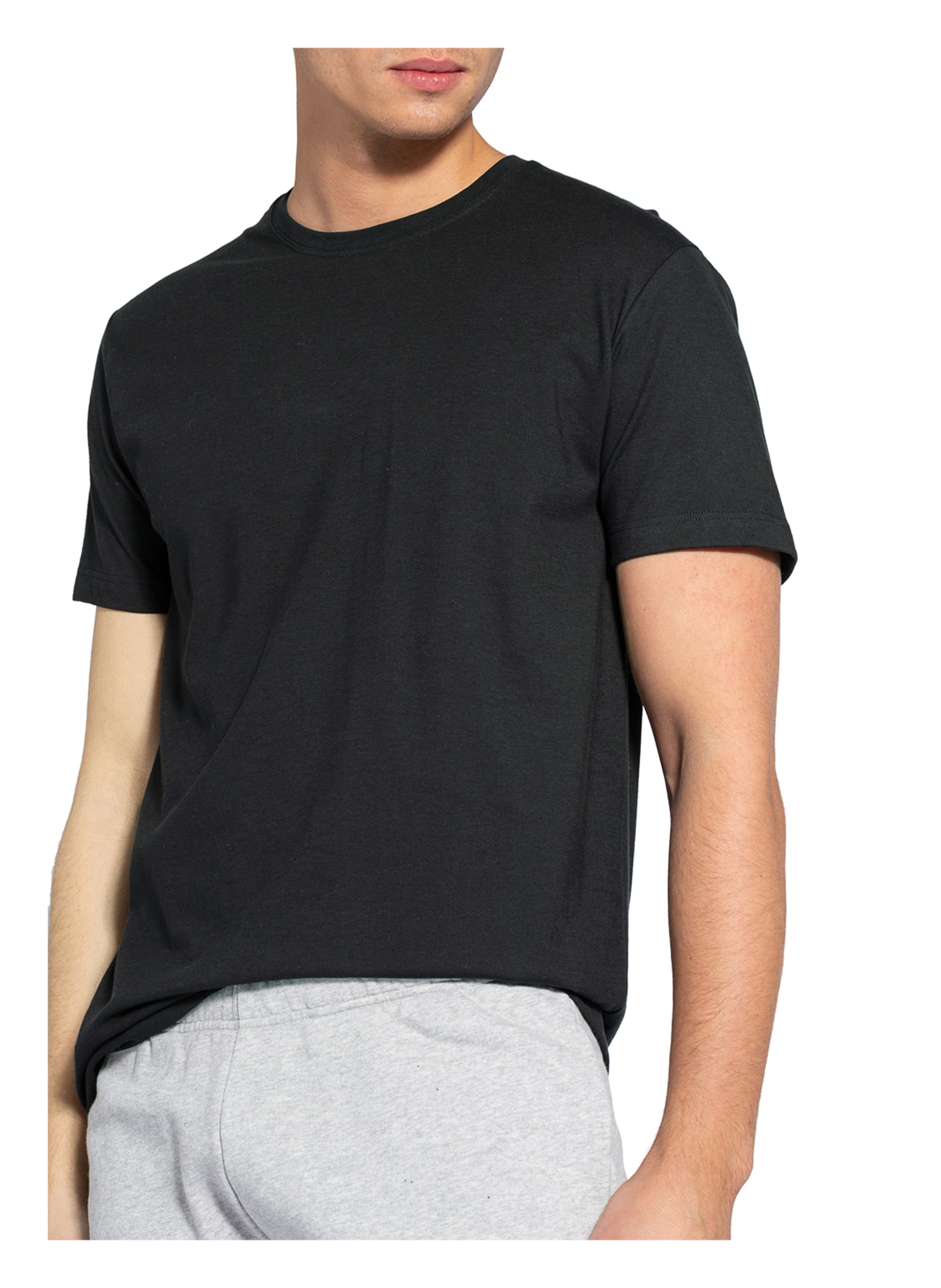Thumbnail - Calida 2er-Pack T-Shirts Natural Benefit schwarz