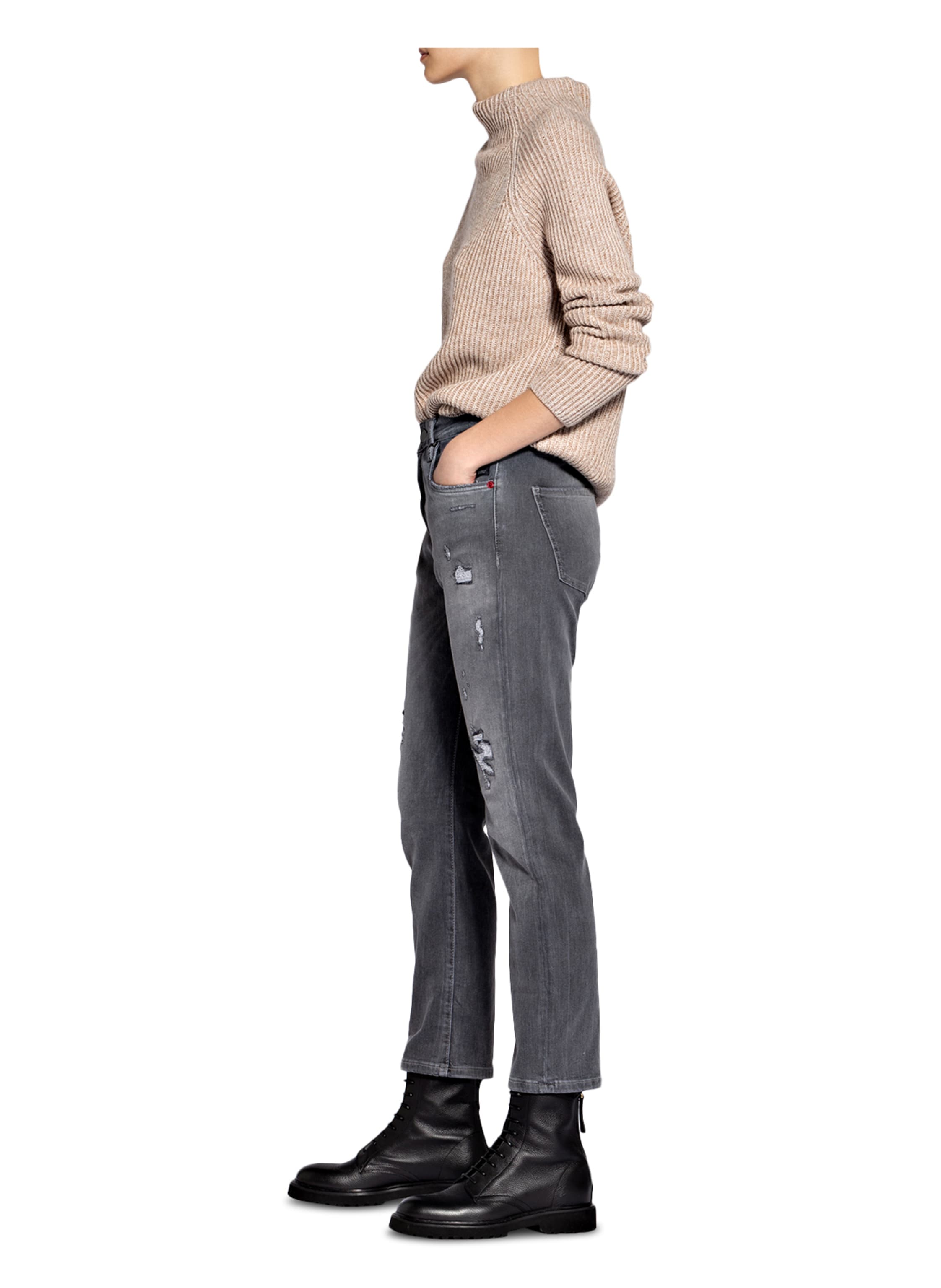 Thumbnail - Elias Rumelis Boyfriend Jeans Leona grau