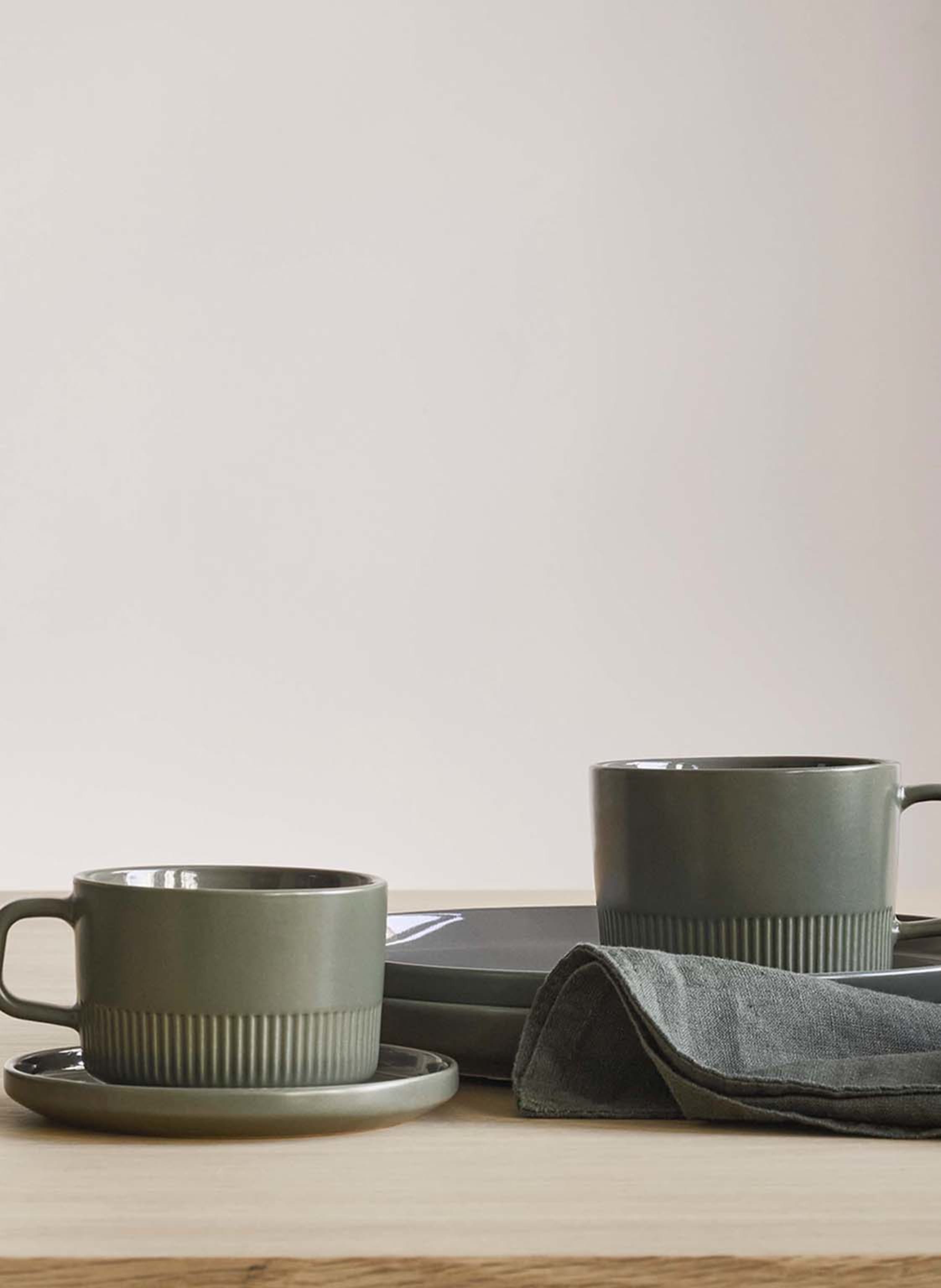 Thumbnail - Marc O'polo 4er-Set Espressotassen Moments Mit Untertasse gruen