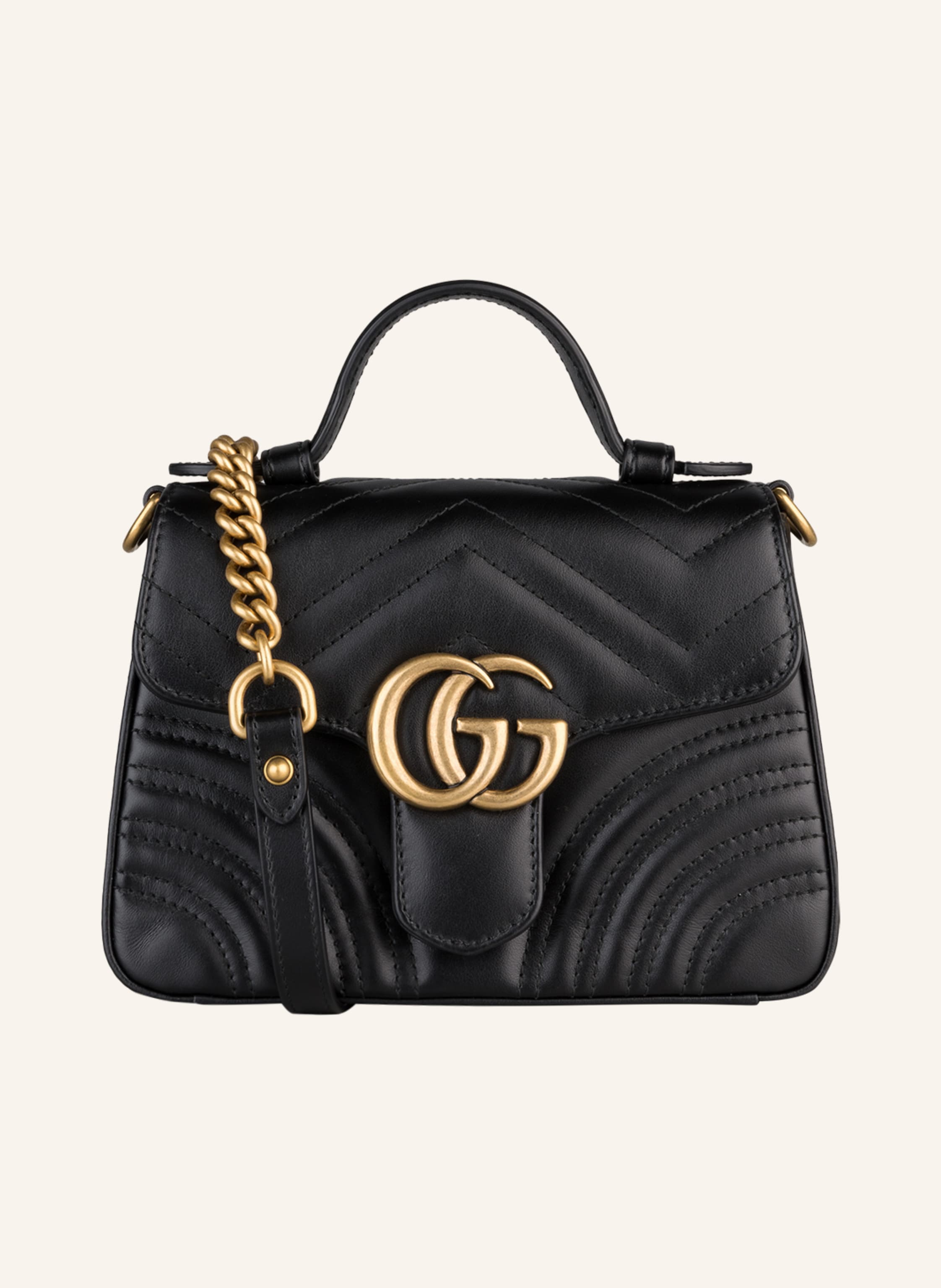 Gå en tur slag Betydelig GUCCI Handbag GG MARMONT MINI in black | Breuninger