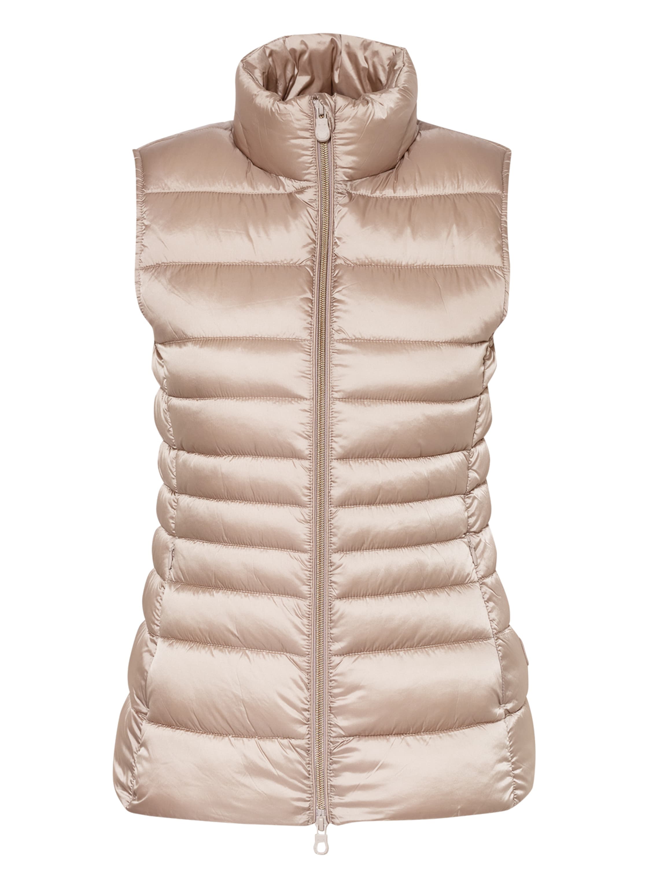 SAVE THE DUCK in taupe vest LYNN IRIS Quilted