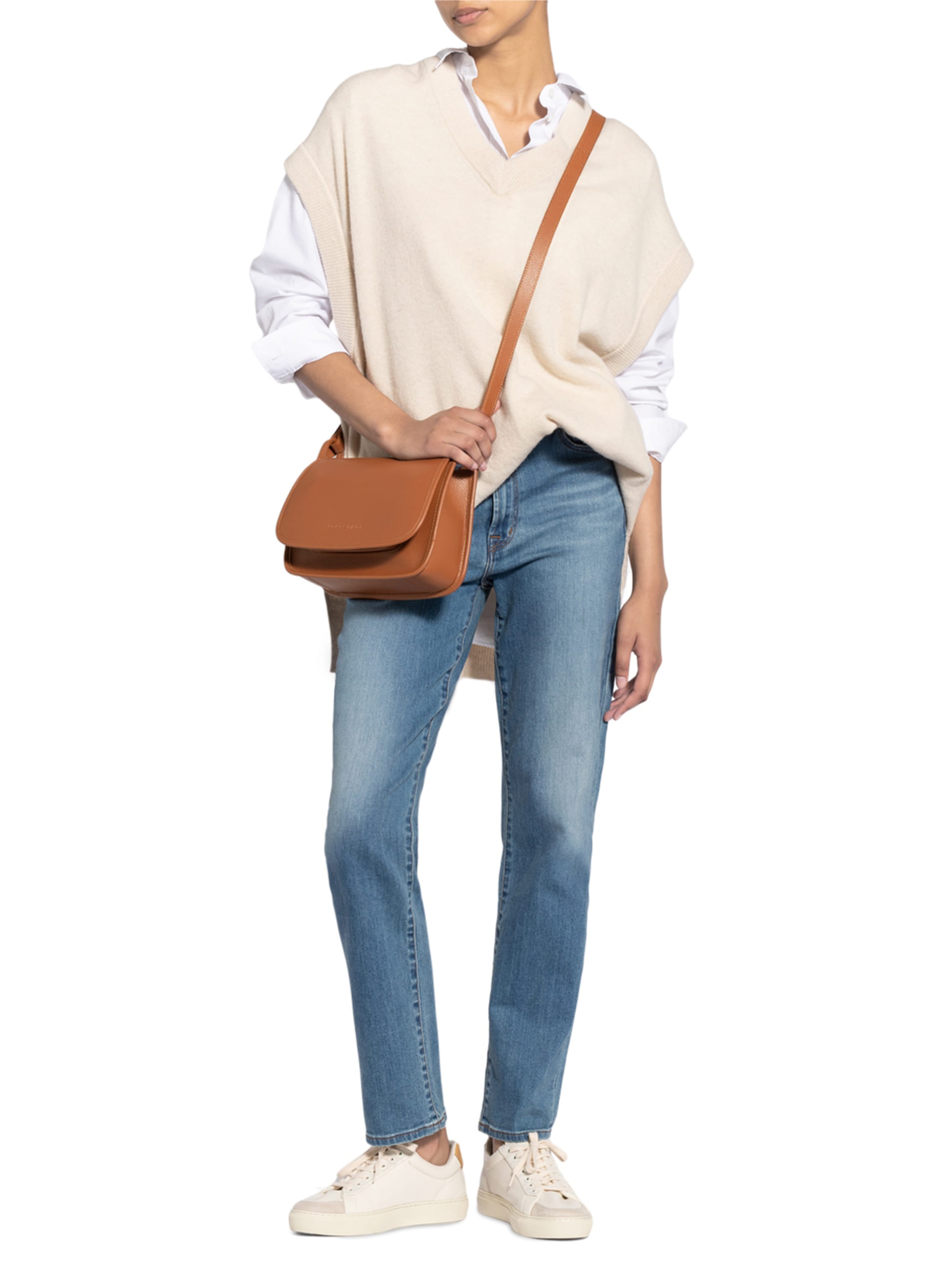 Thumbnail - Longchamp Umhängetasche Le Foulonné M braun