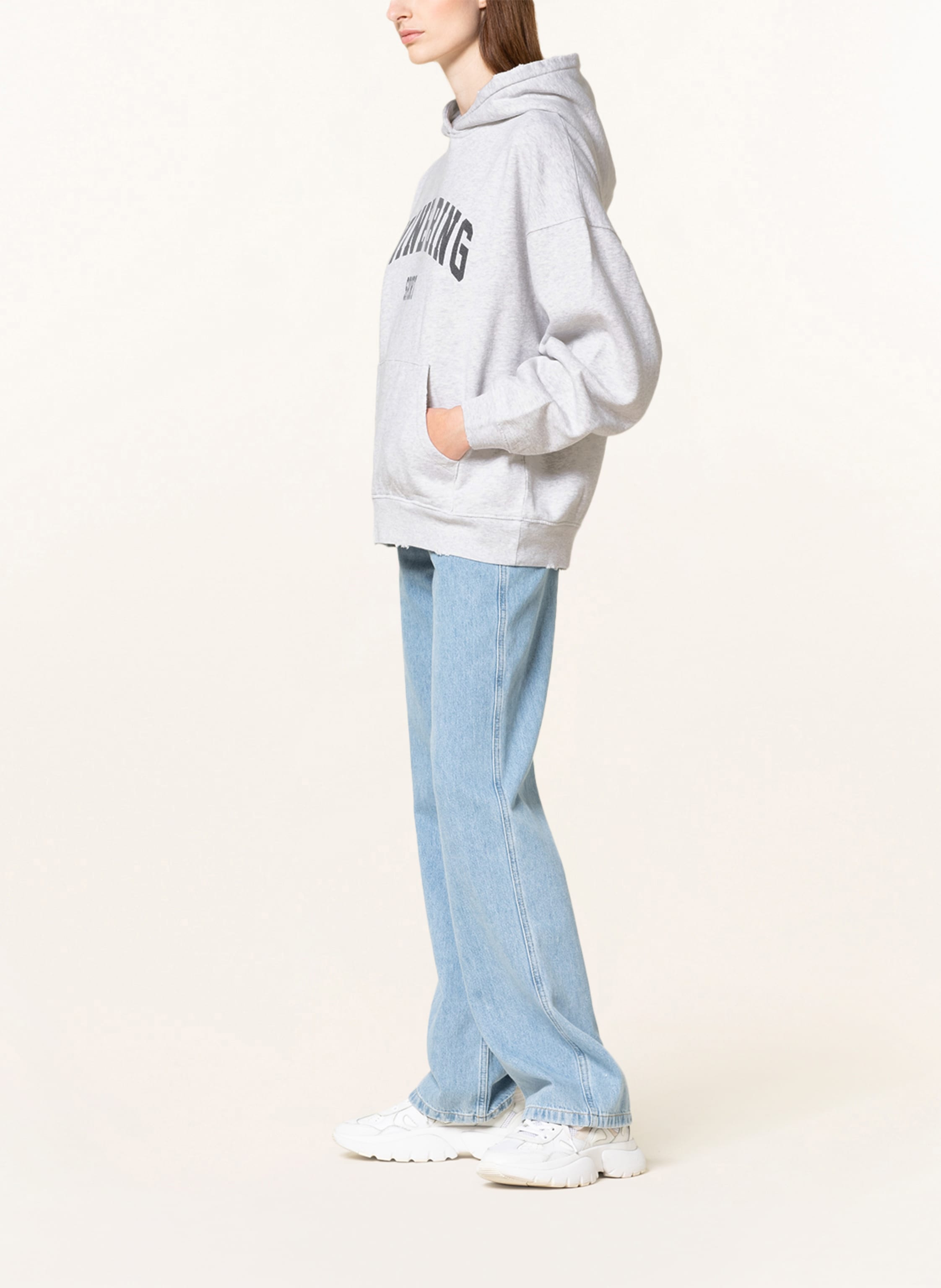 Thumbnail - Anine Bing Hoodie Harvey grau