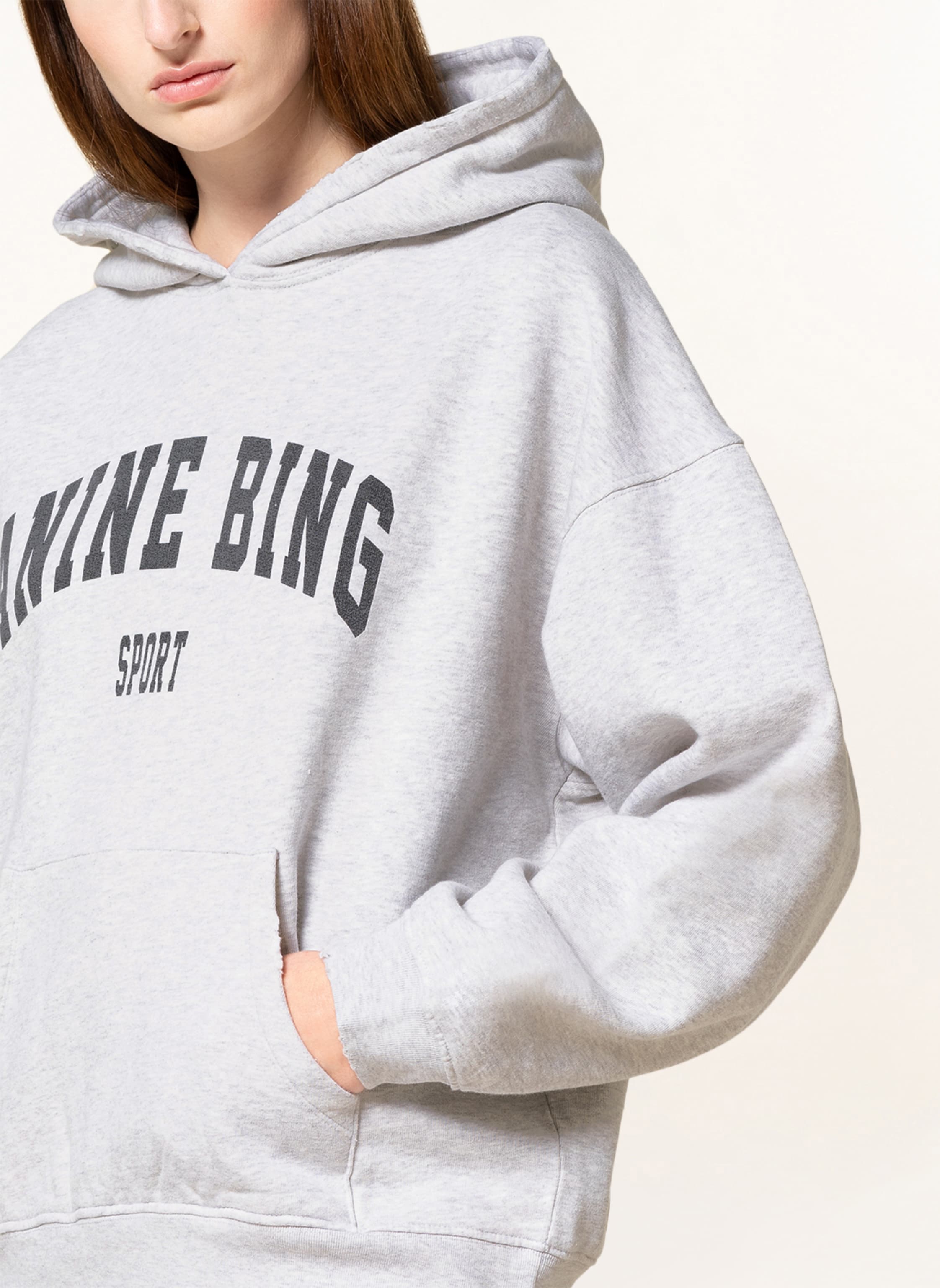 Thumbnail - Anine Bing Hoodie Harvey grau